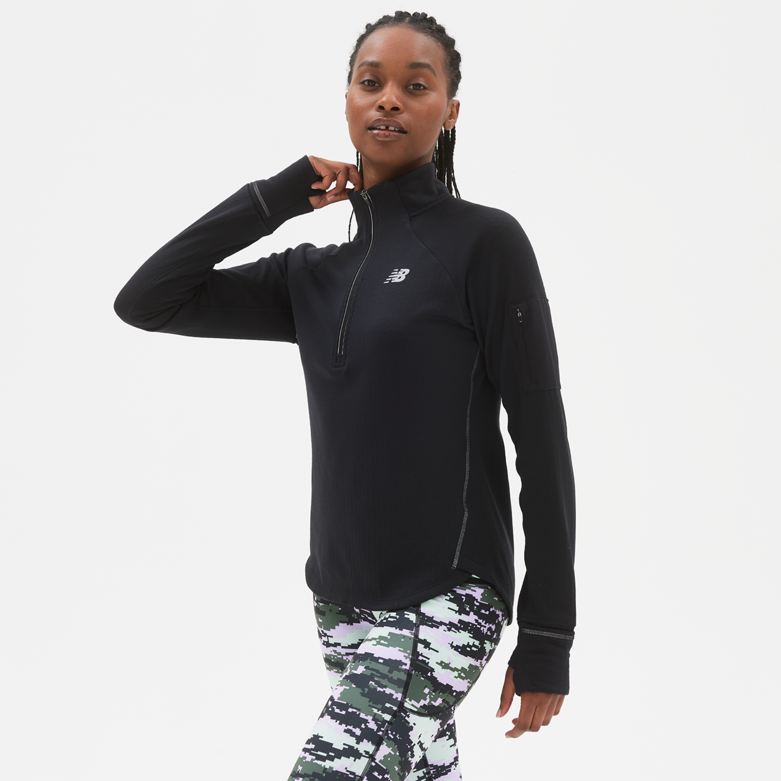 New Balance W NB Heat Grid Half Zip in
