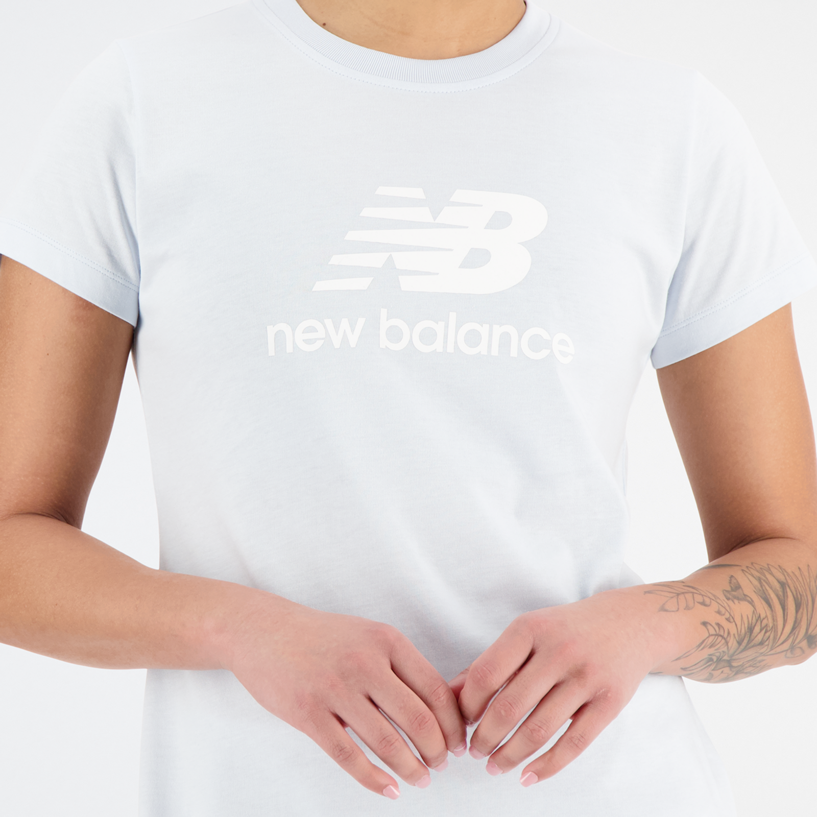 New Balance W Essentials Stacked Logo T-Shirt in