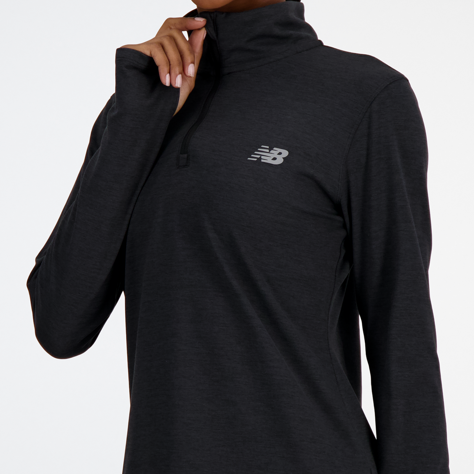 New Balance W Sport Essentials Space Dye Quarter Zip in