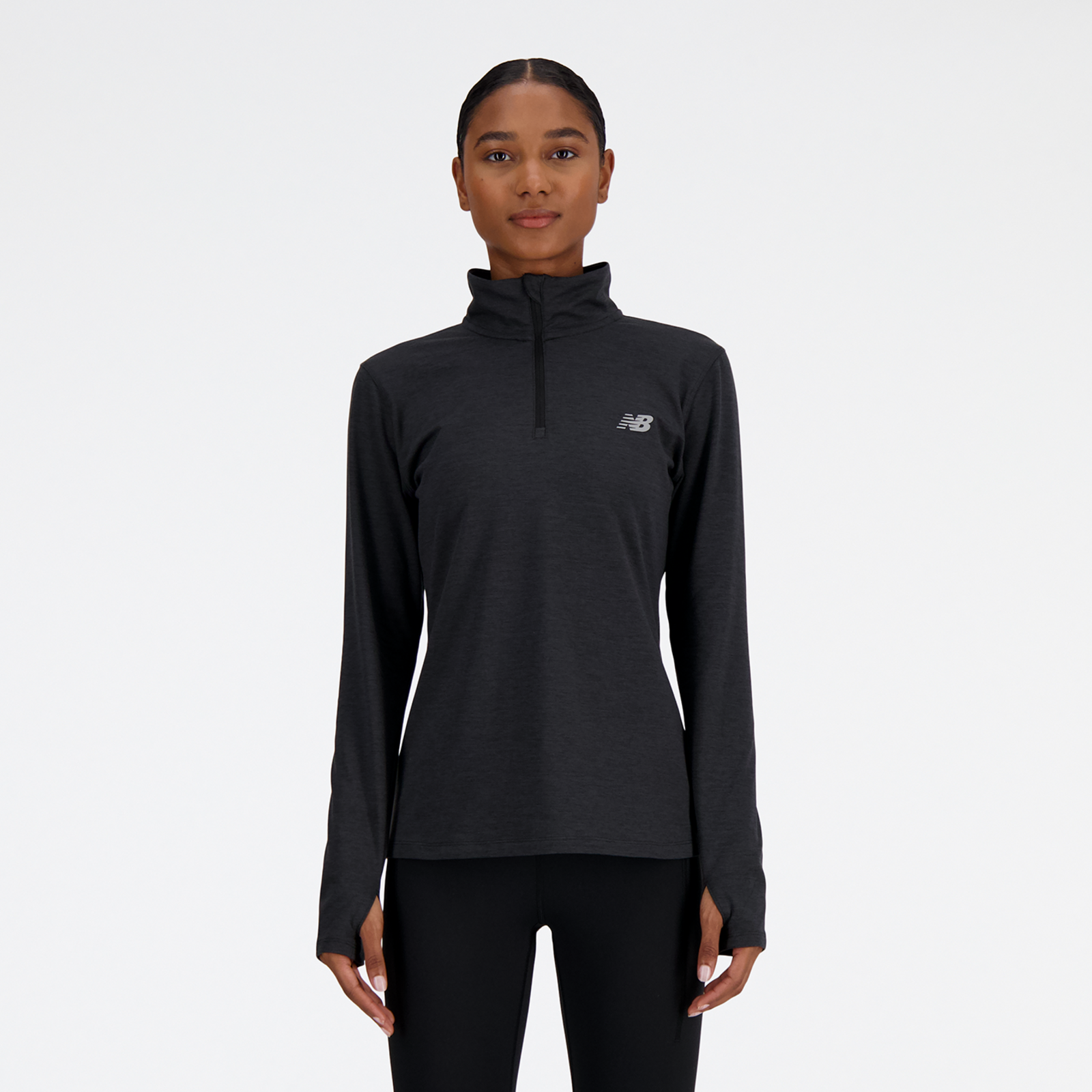 New Balance W Sport Essentials Space Dye Quarter Zip in