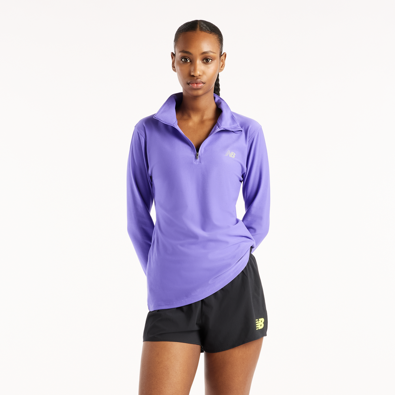 New Balance W Sport Essentials Space Dye Quarter Zip in