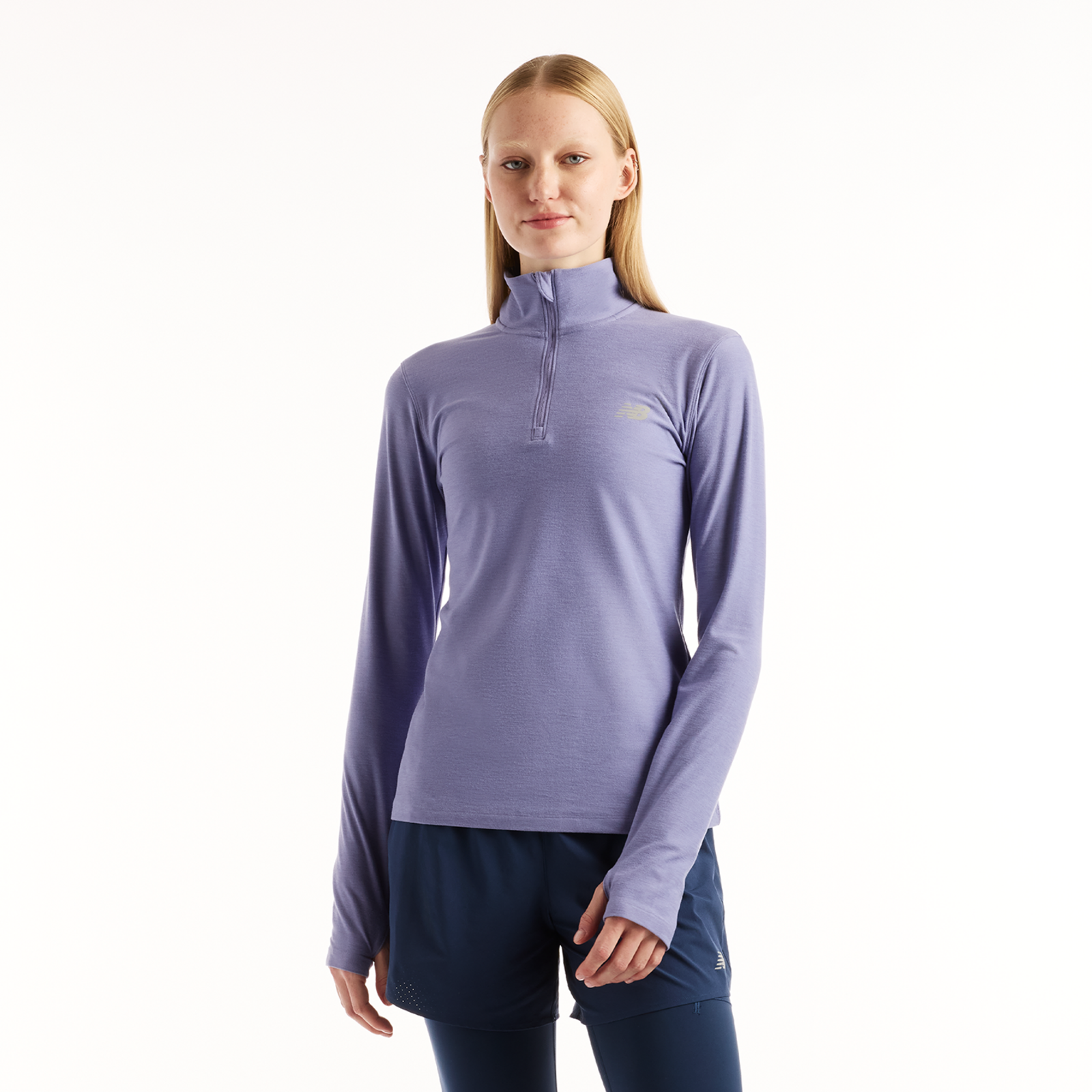 New Balance W Sport Essentials Space Dye Quarter Zip in