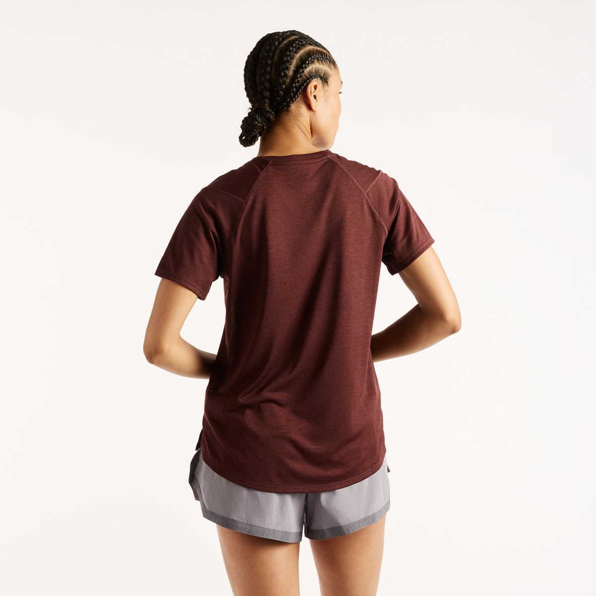 New Balance W NB Athletics Short Sleeve in ROT