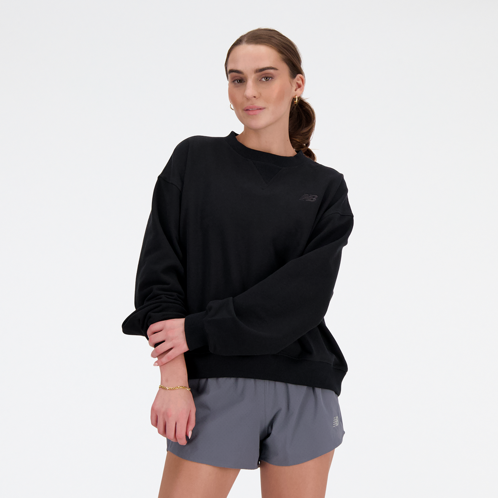 New Balance W NB Athletics French Terry Crew in
