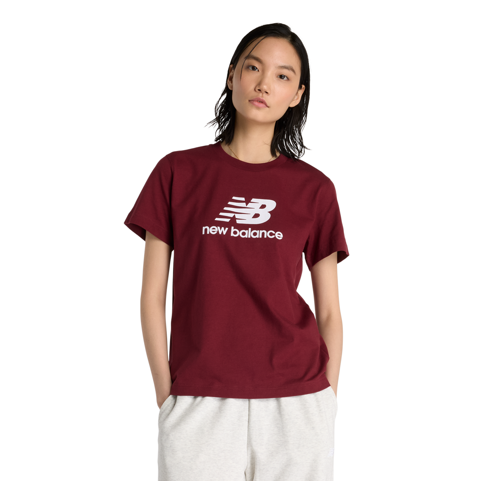 New Balance W Sport Essentials Jersey Logo T-Shirt in