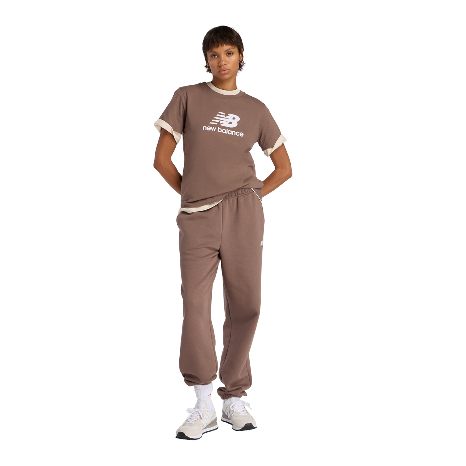 New Balance W Sport Essentials Jersey Logo T-Shirt in