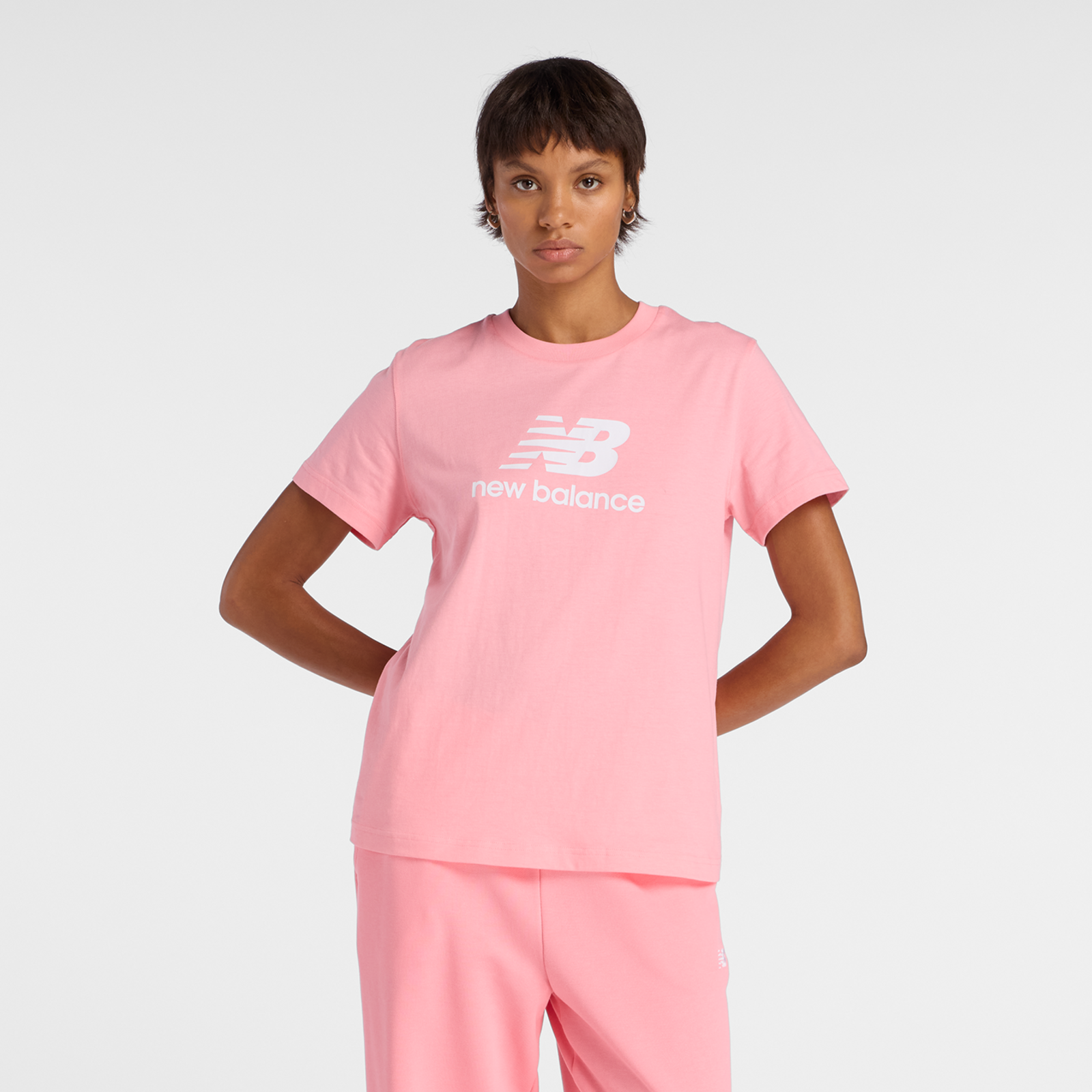 New Balance W Sport Essentials Jersey Logo T-Shirt in