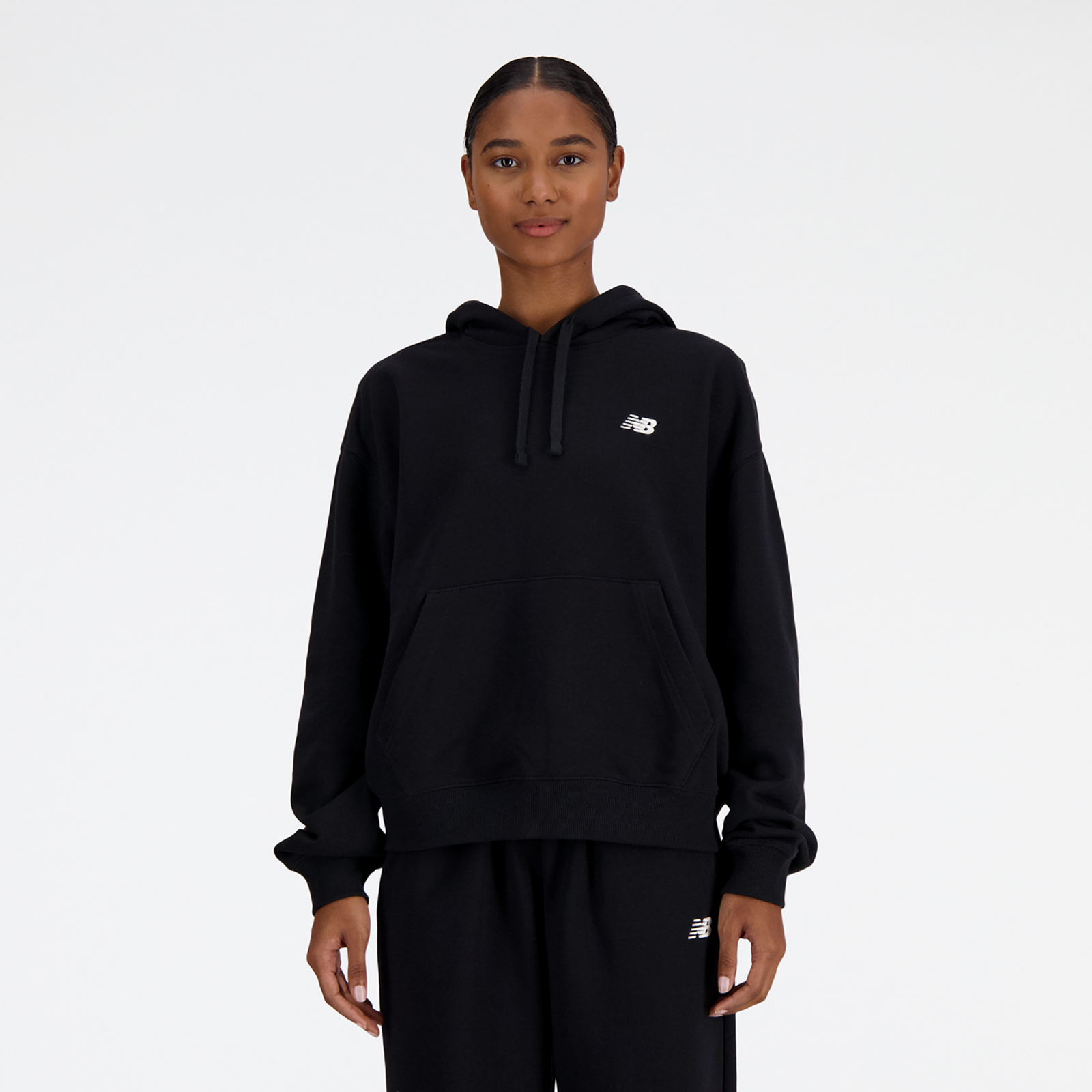 New Balance W Sport Essentials French Terry Small Logo Hoodie in