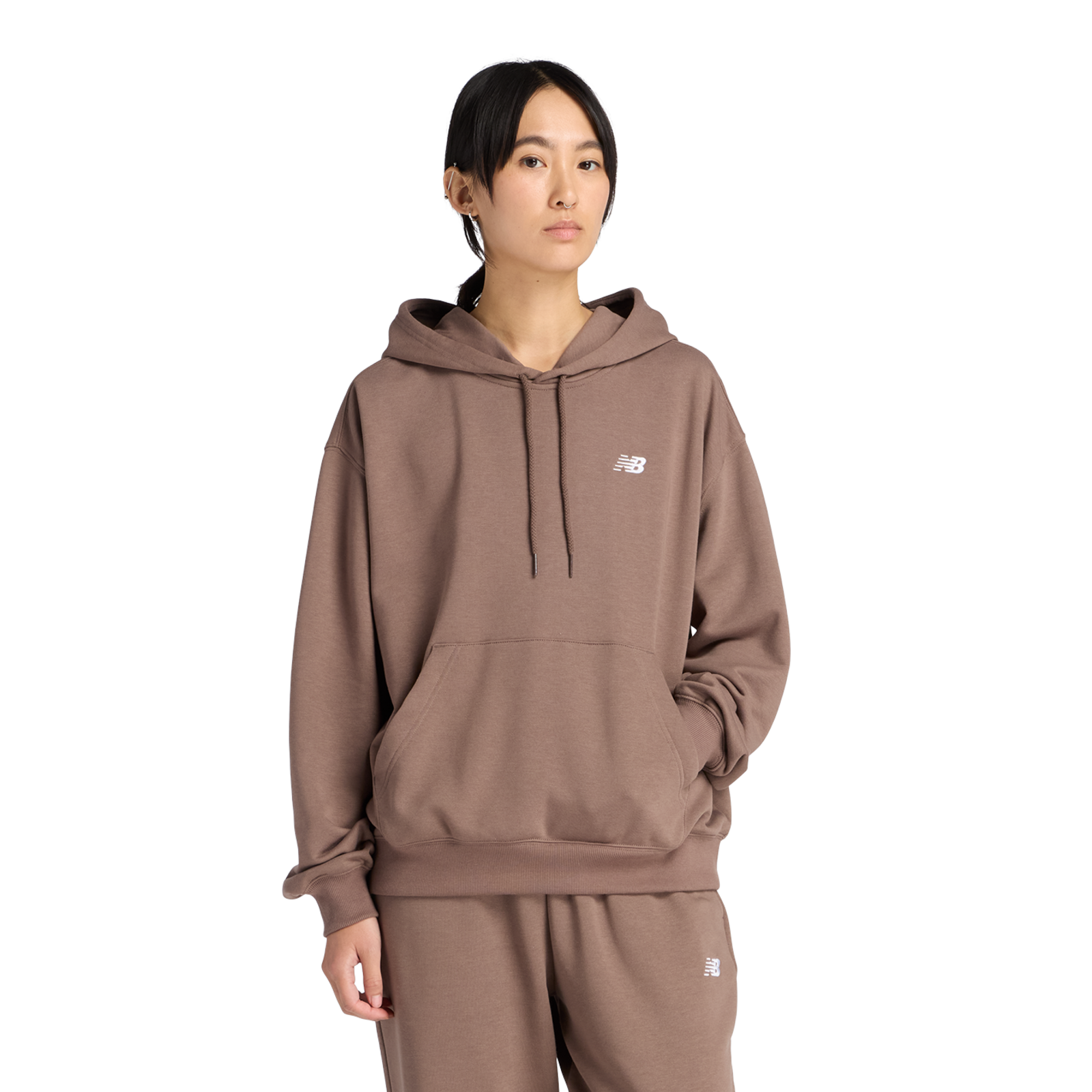 New Balance W Sport Essentials French Terry Small Logo Hoodie in
