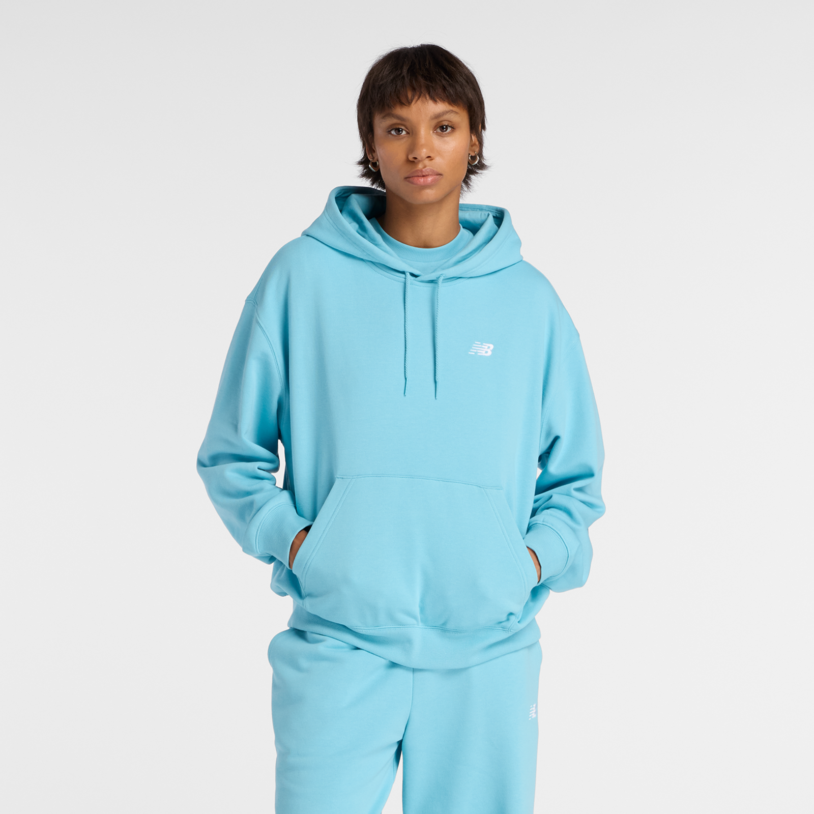 New Balance W Sport Essentials French Terry Small Logo Hoodie in