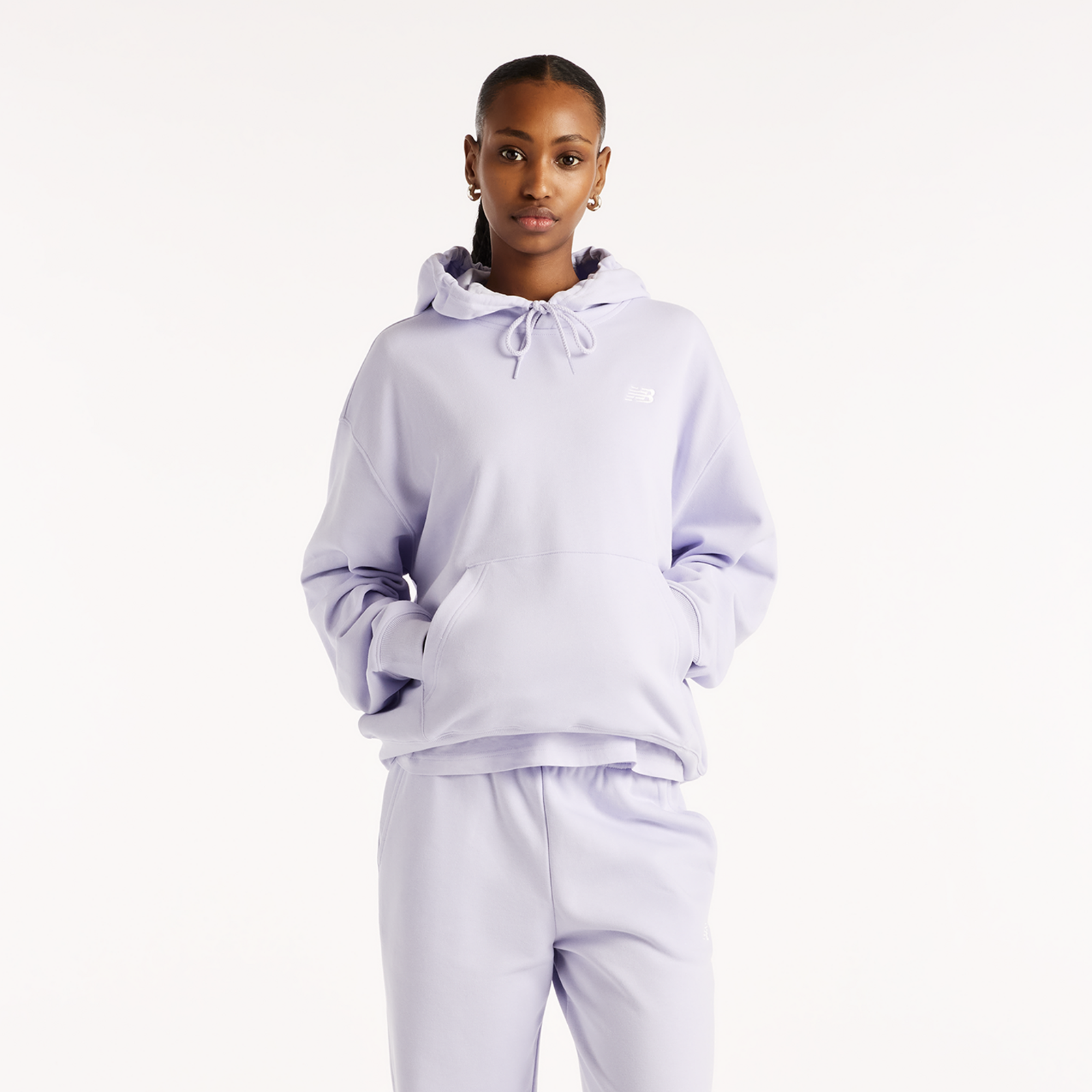 New Balance W Sport Essentials French Terry Small Logo Hoodie in
