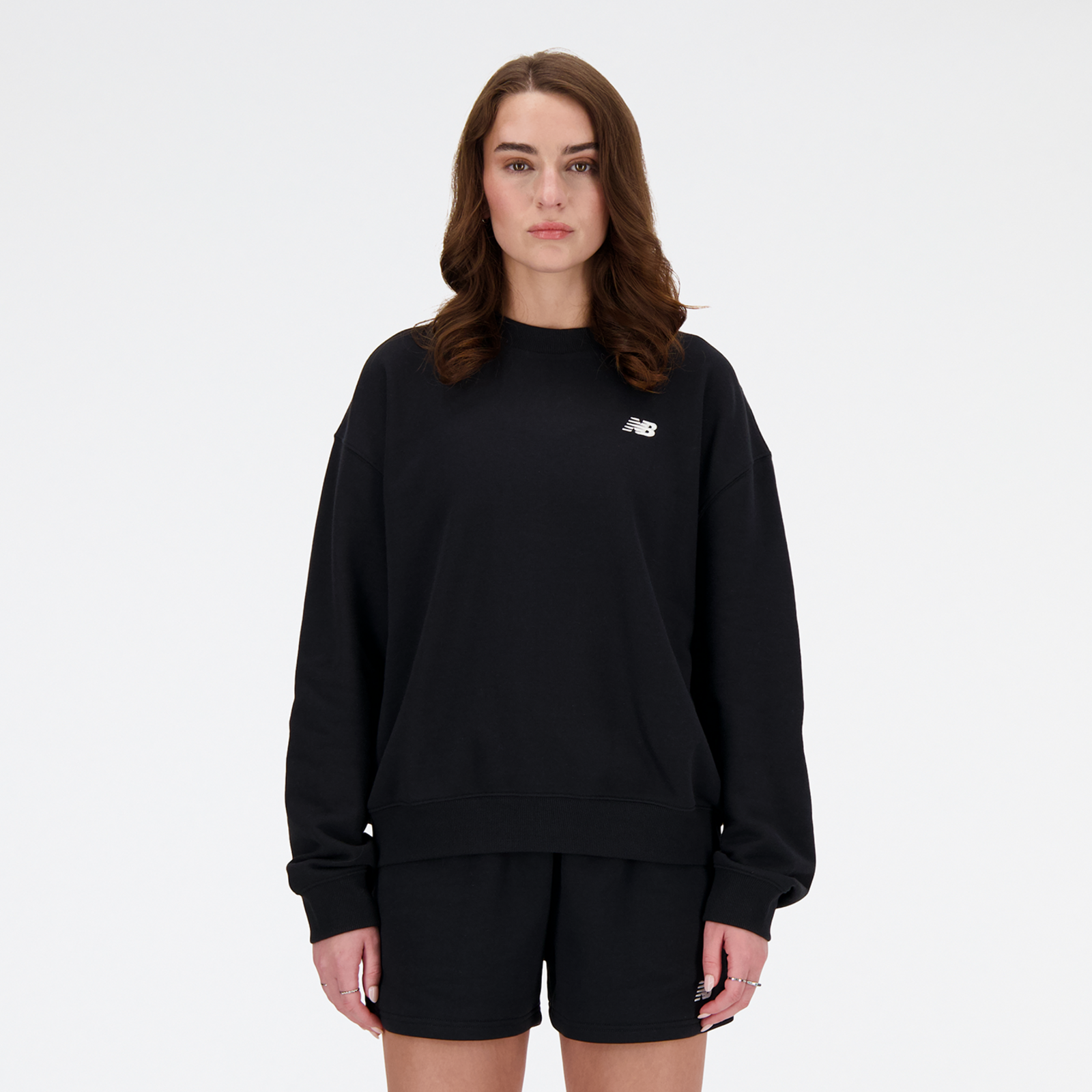 New Balance W Sport Essentials French Terry Small Logo Crew in