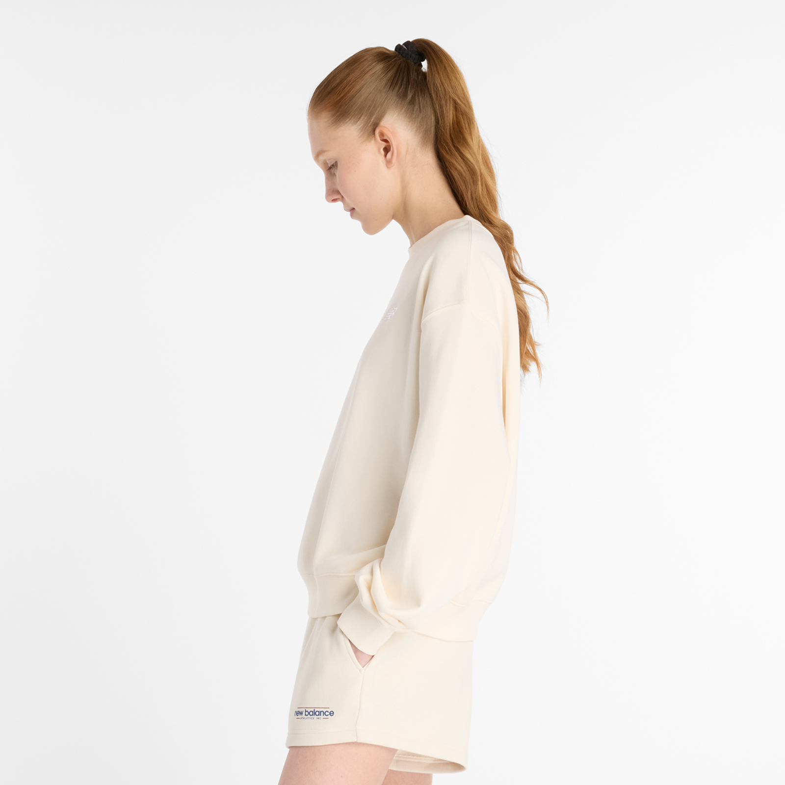 New Balance W Sport Essentials French Terry Small Logo Crew in