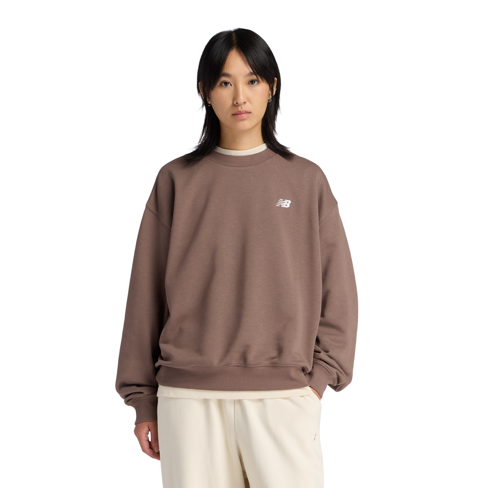 New Balance W Sport Essentials French Terry Small Logo Crew in