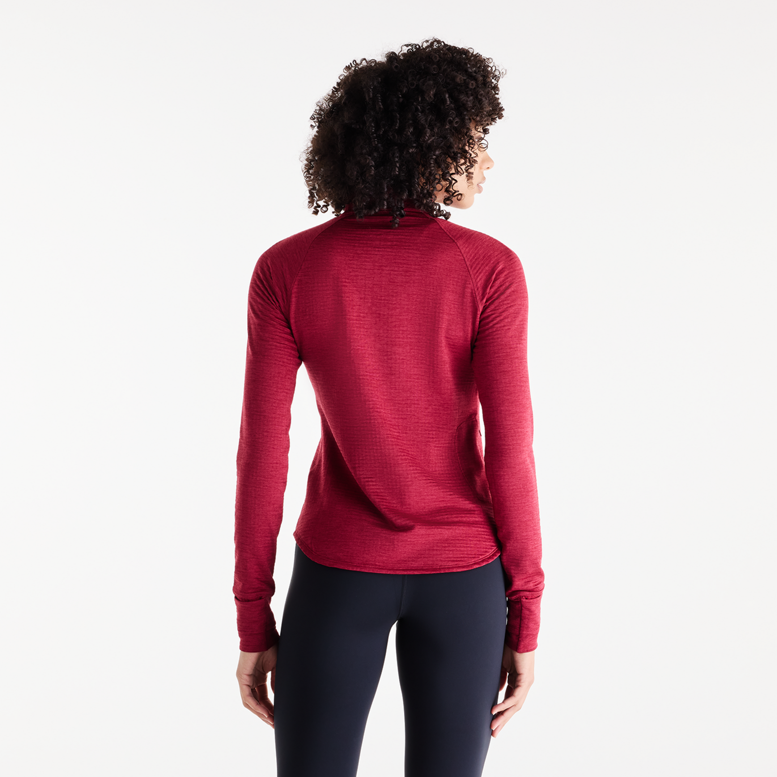New Balance W Athletics Heat Grid Half Zip in ROT