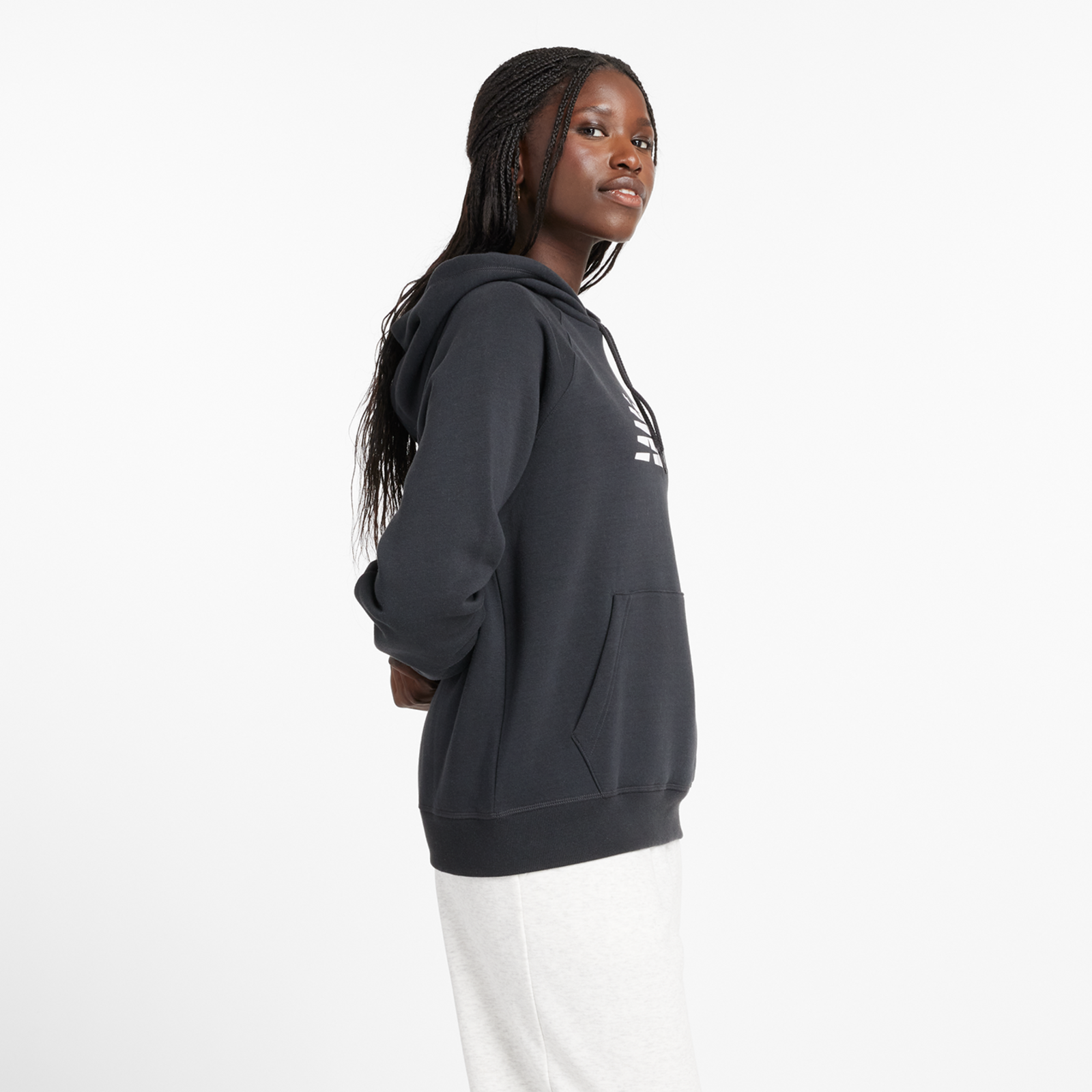 New Balance W Sport Fleece Logo Hoodie in