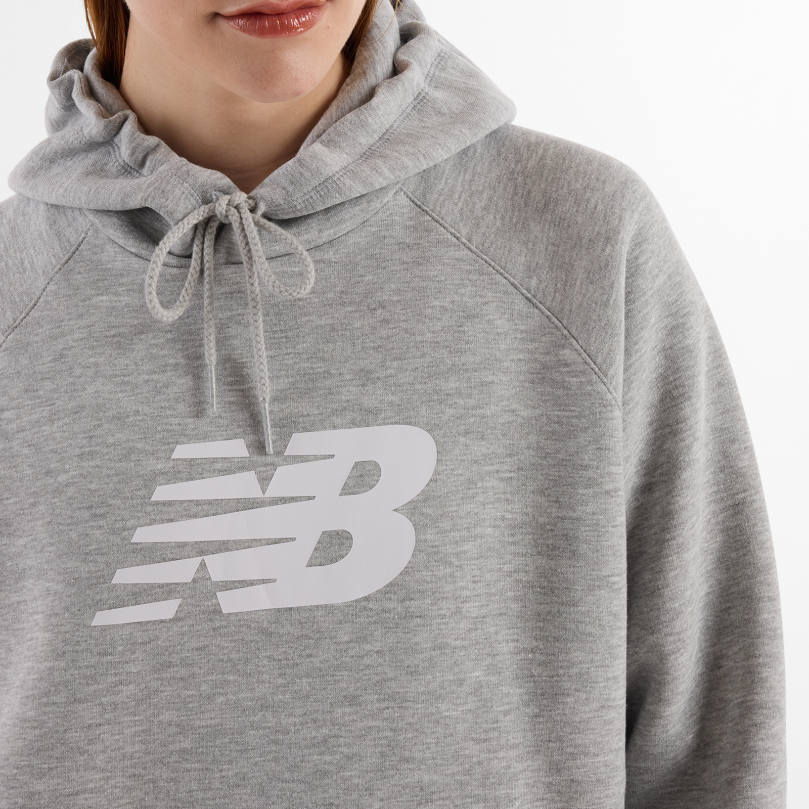 New Balance W Sport Fleece Logo Hoodie in