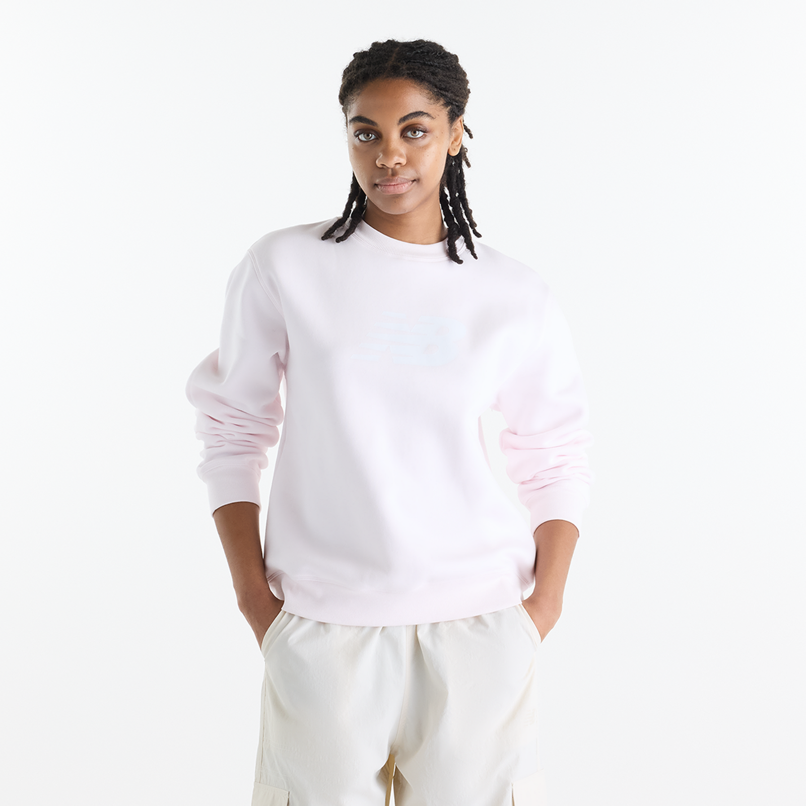 New Balance W Sport Fleece Logo Crew in