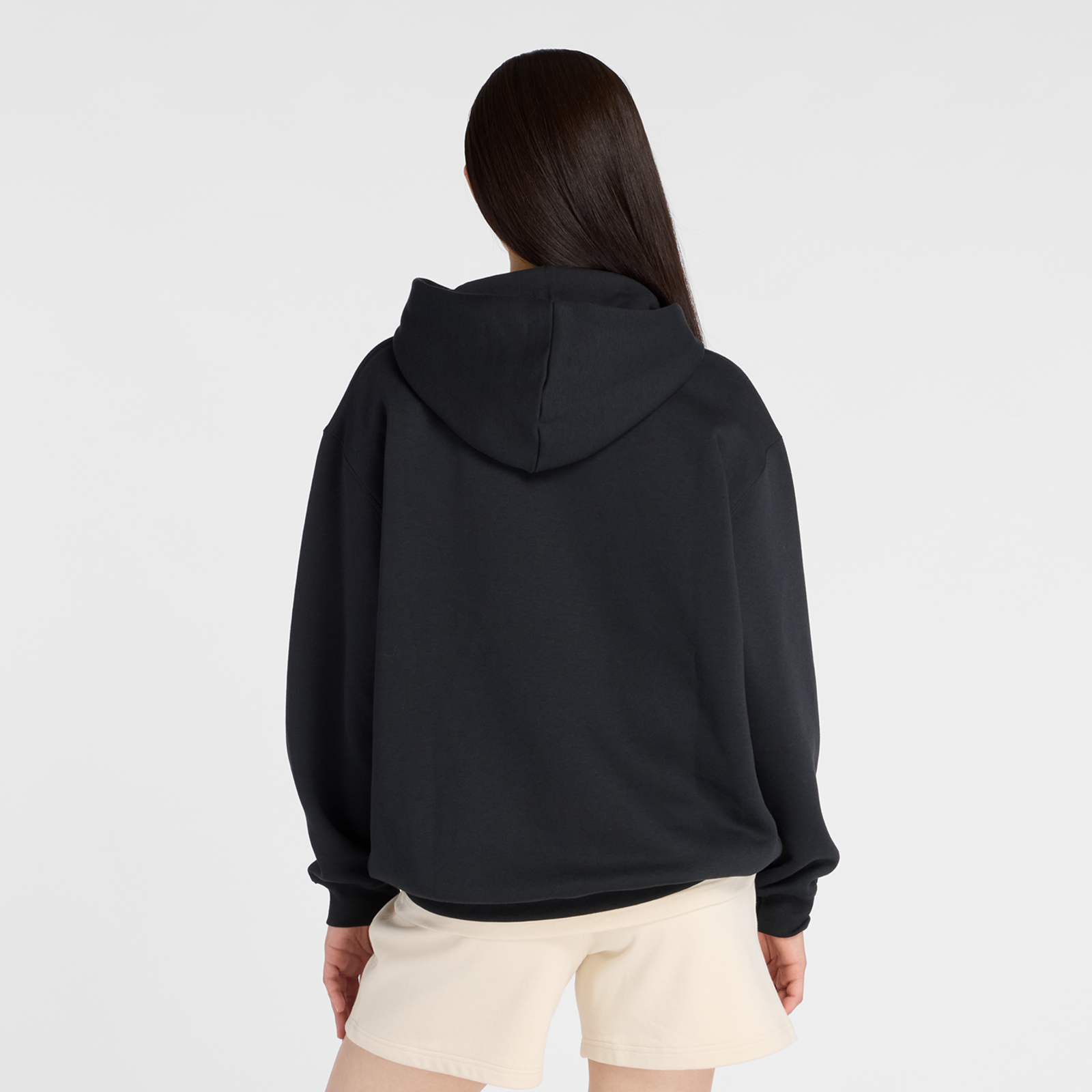 New Balance W Linear Heritage Fleece Long Hoodie in