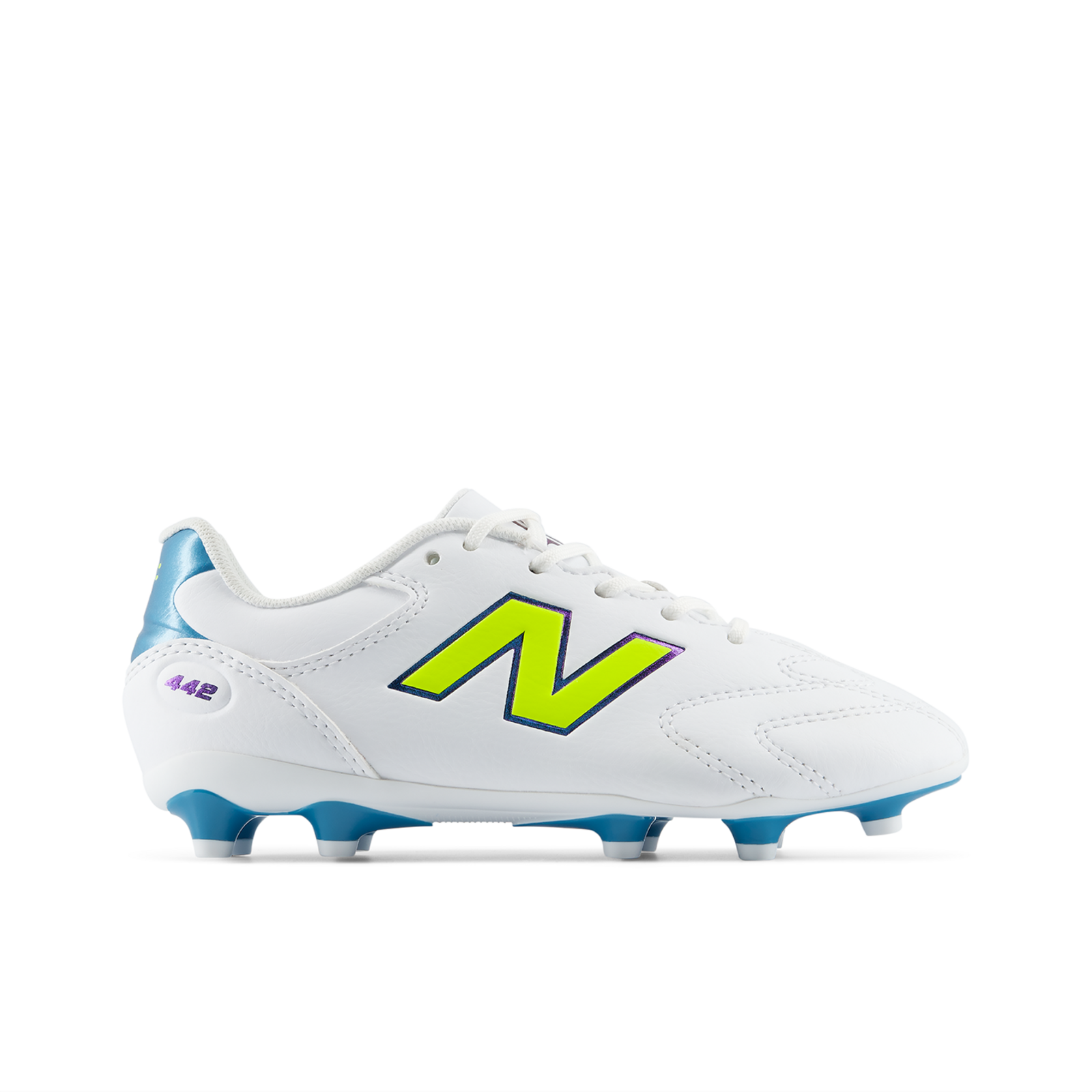 New Balance Y 442 Team Jnr FG v3 Nockenschuhe in WEISS