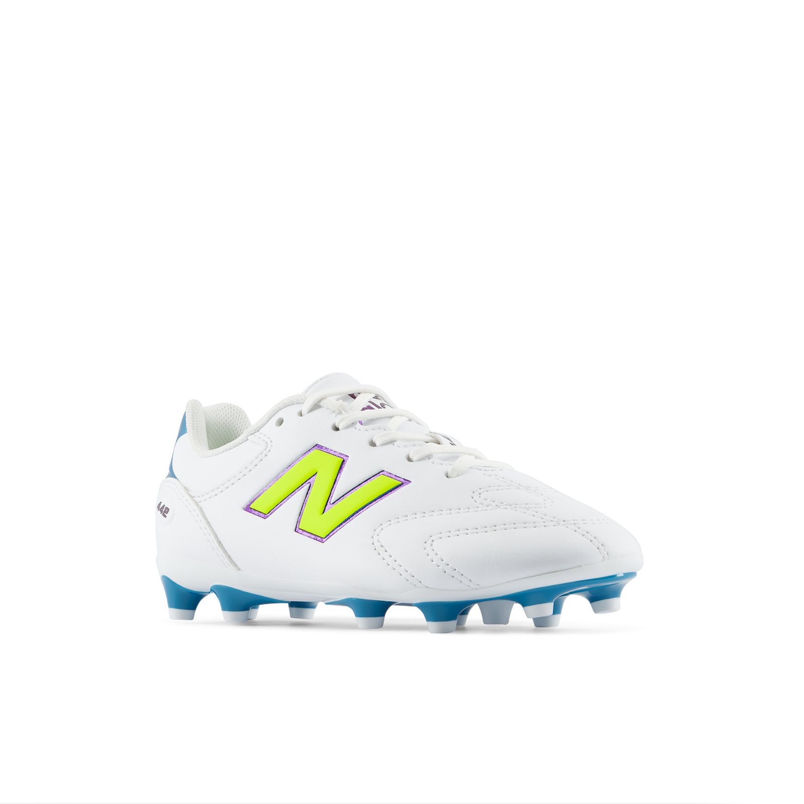 New Balance Y 442 Team Jnr FG v3 Nockenschuhe in WEISS