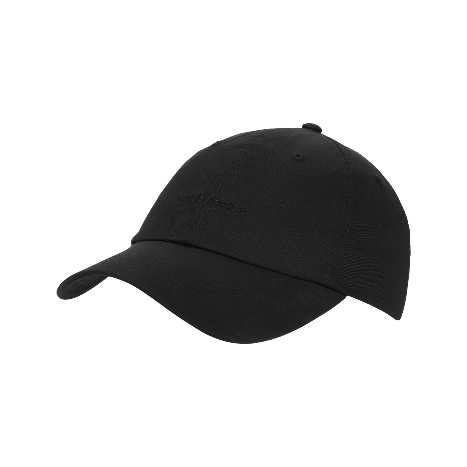 New Balance Women's 6 Panel Linear Logo Hat in SCHWARZ