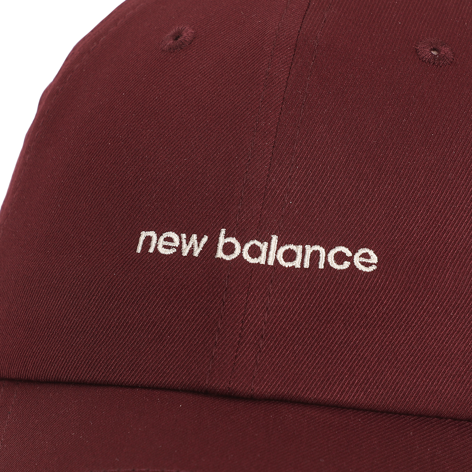 New Balance Women's 6 Panel Linear Logo Hat in ROT