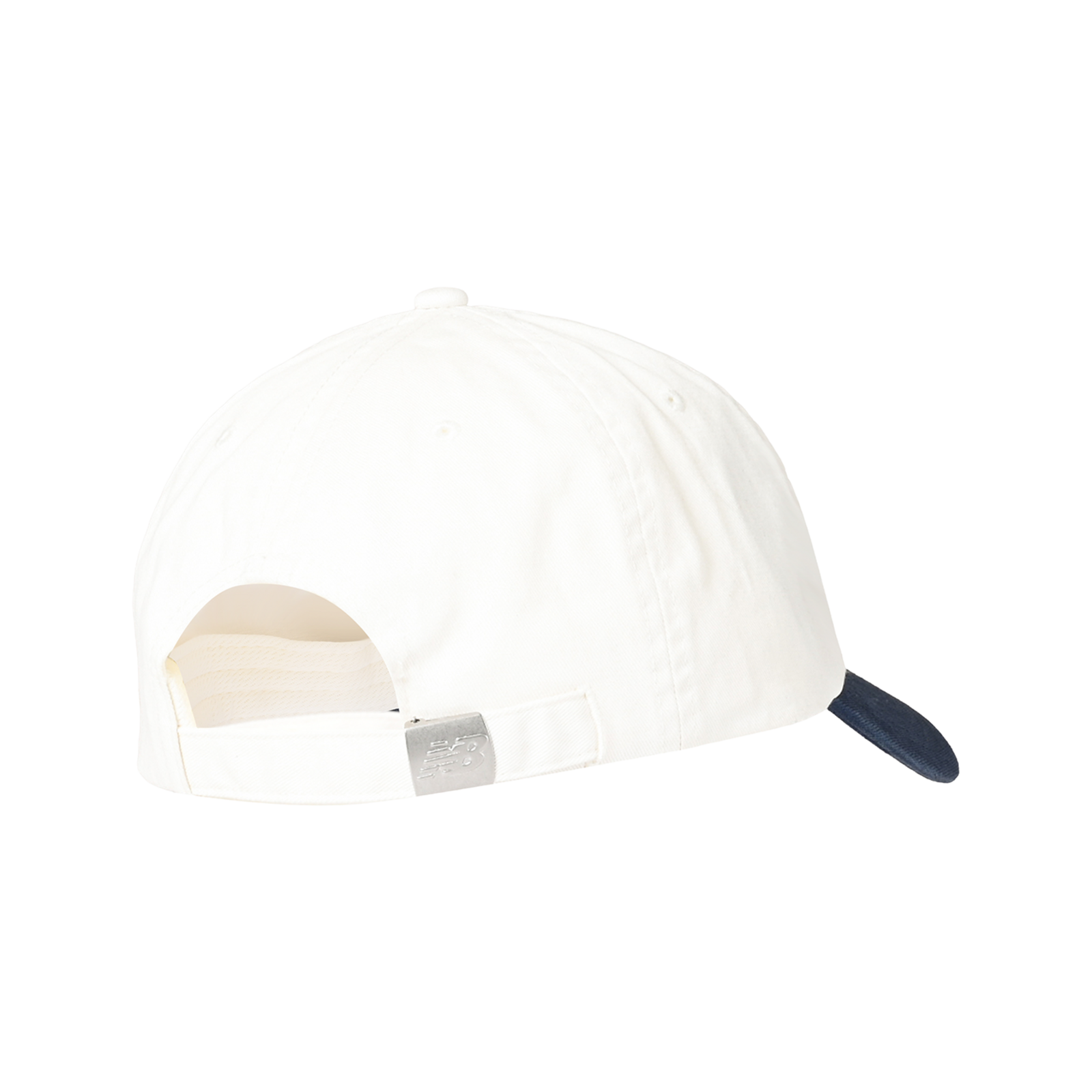 New Balance 6 Panel Flying NB Stacked Logo Hat in WEISS