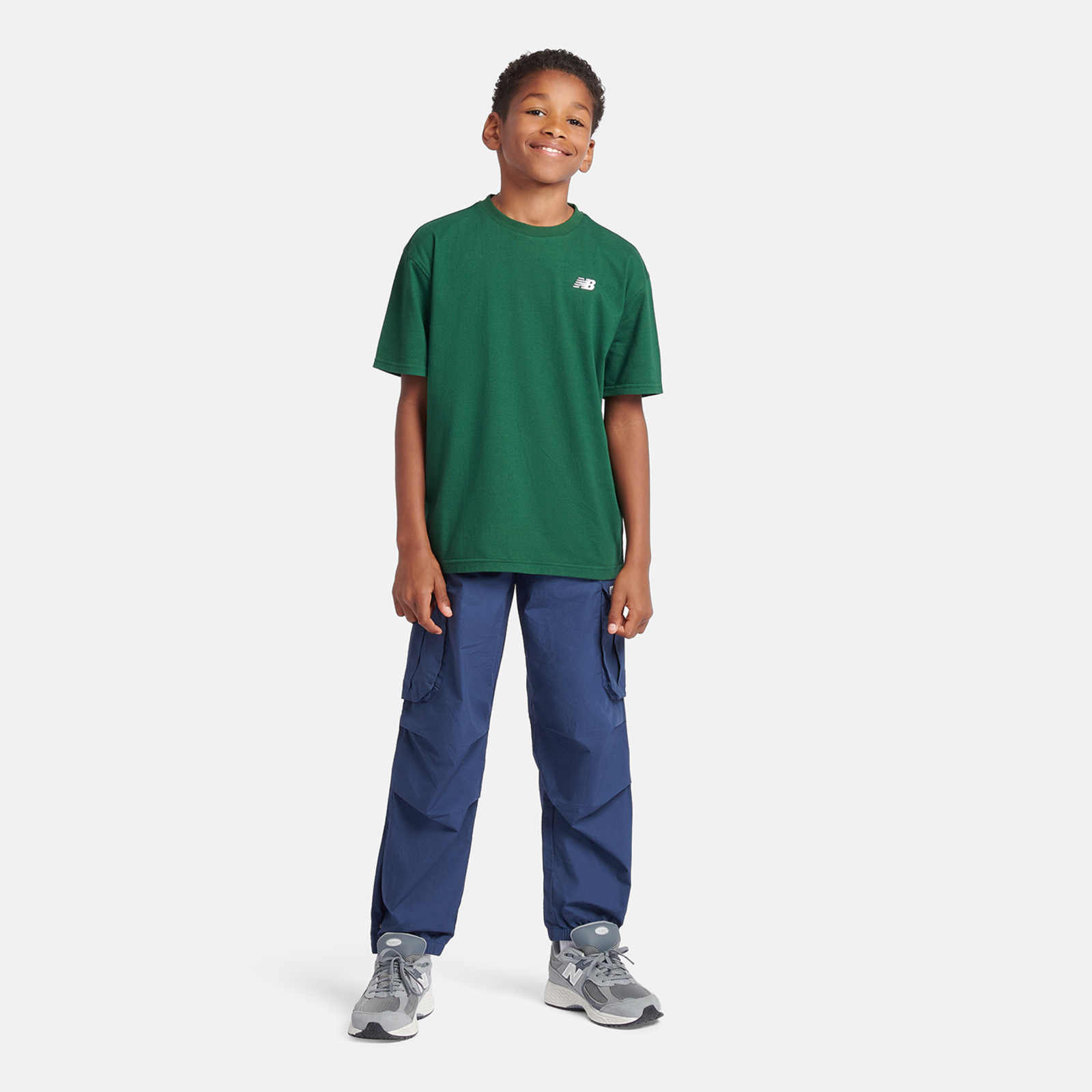 New Balance B New Balance Jersey Small Logo Tee in GRÜN