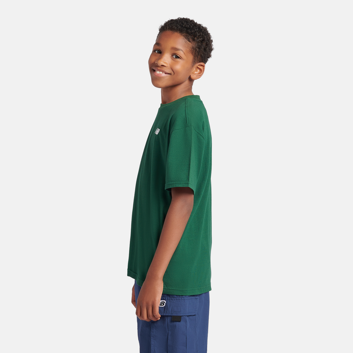 New Balance B New Balance Jersey Small Logo Tee in GRÜN