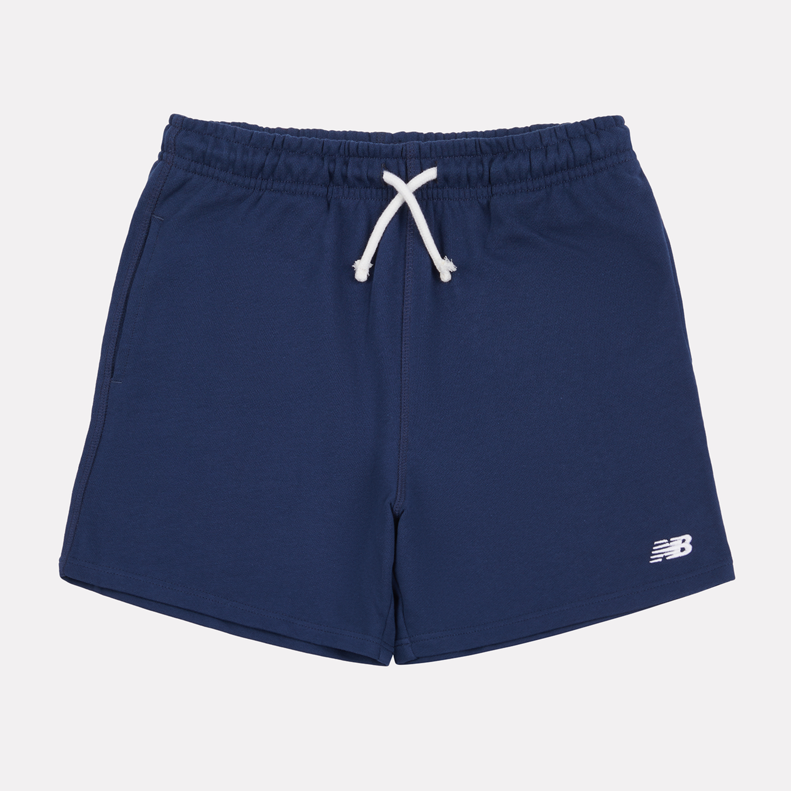 New Balance B New Balance French Terry Small Logo Short in BLAU
