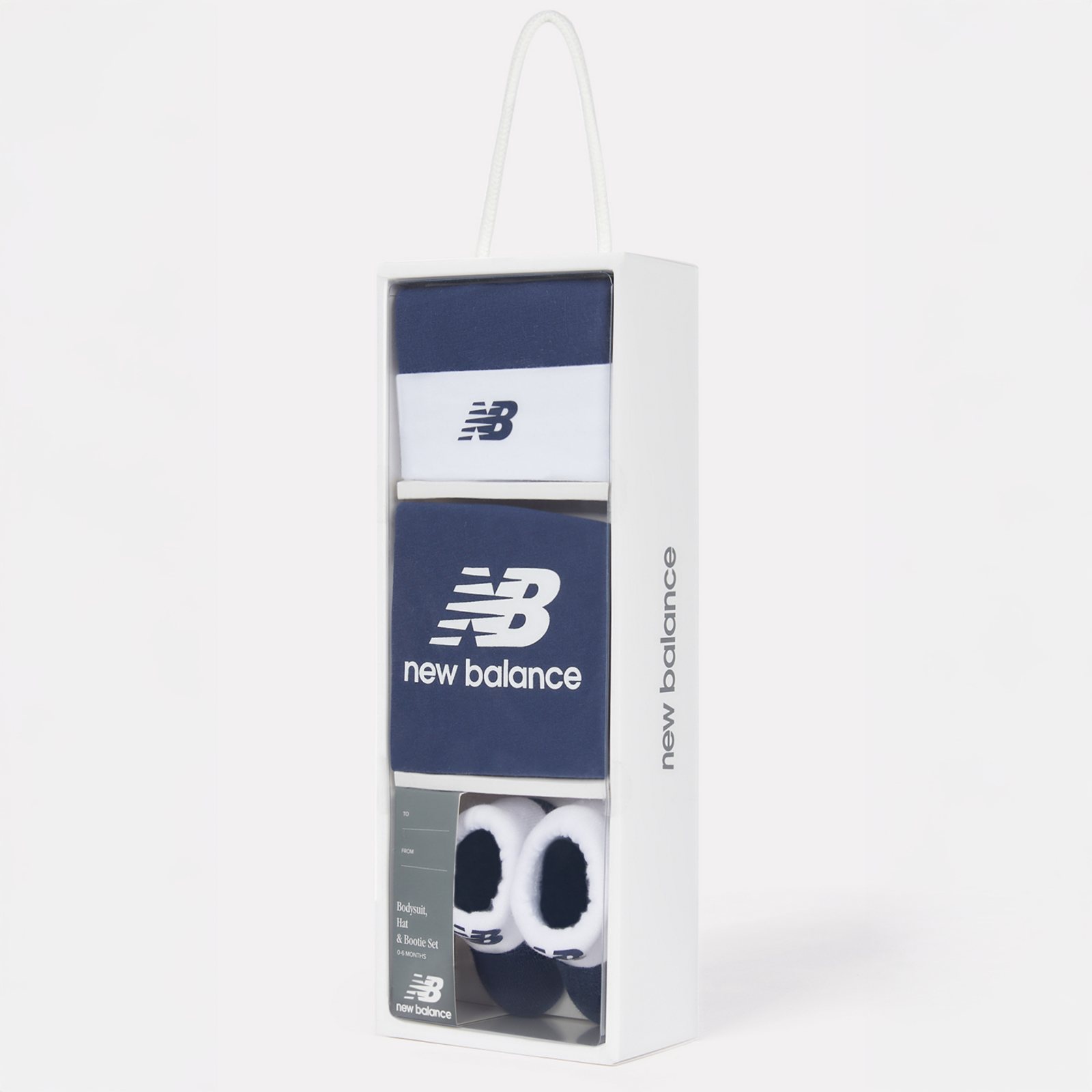 New Balance B NB Stacked Infant Set in BLAU