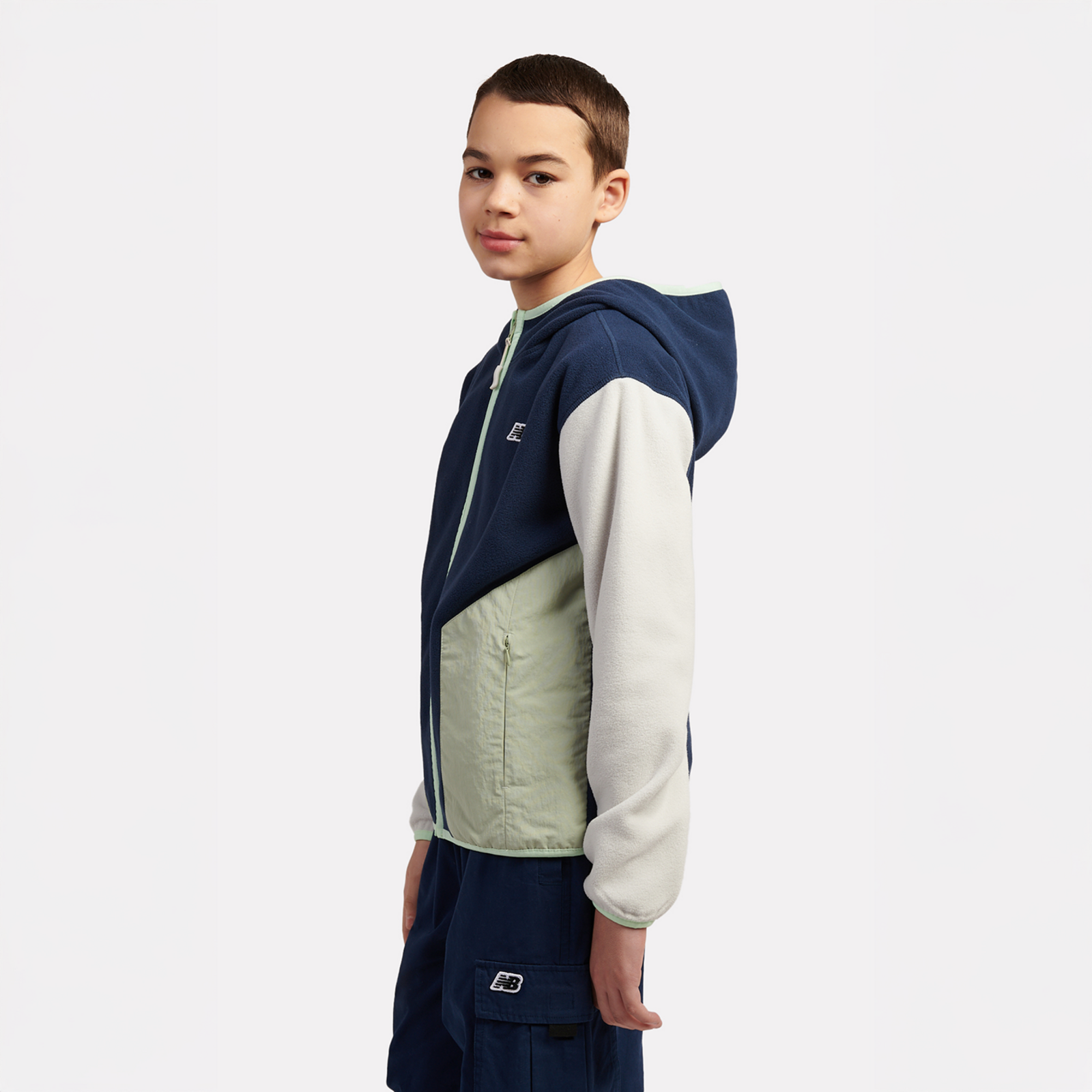 New Balance B NB PREMIUM PANELLED FLEECE JACKET in