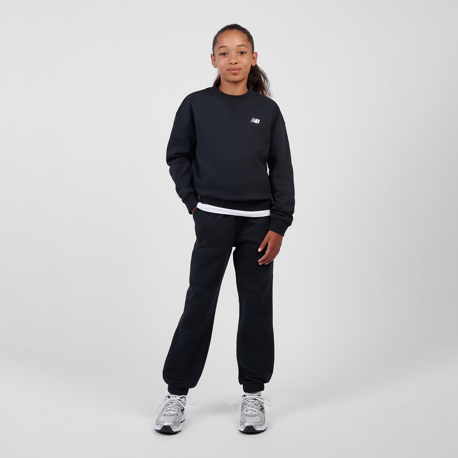 New Balance G New Balance French Terry Small Logo Crew in
