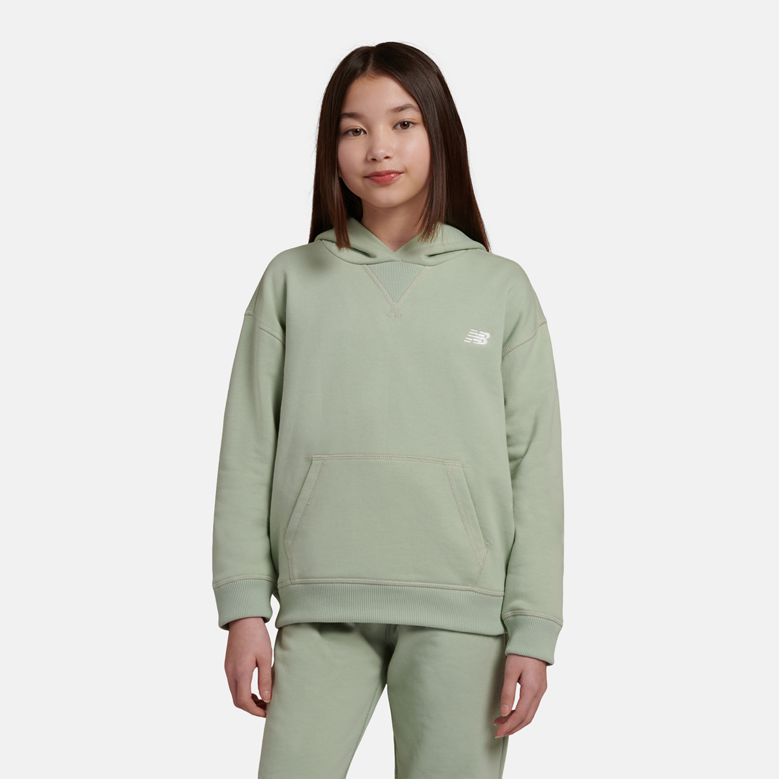New Balance G New Balance French Terry Small Logo Hoodie in