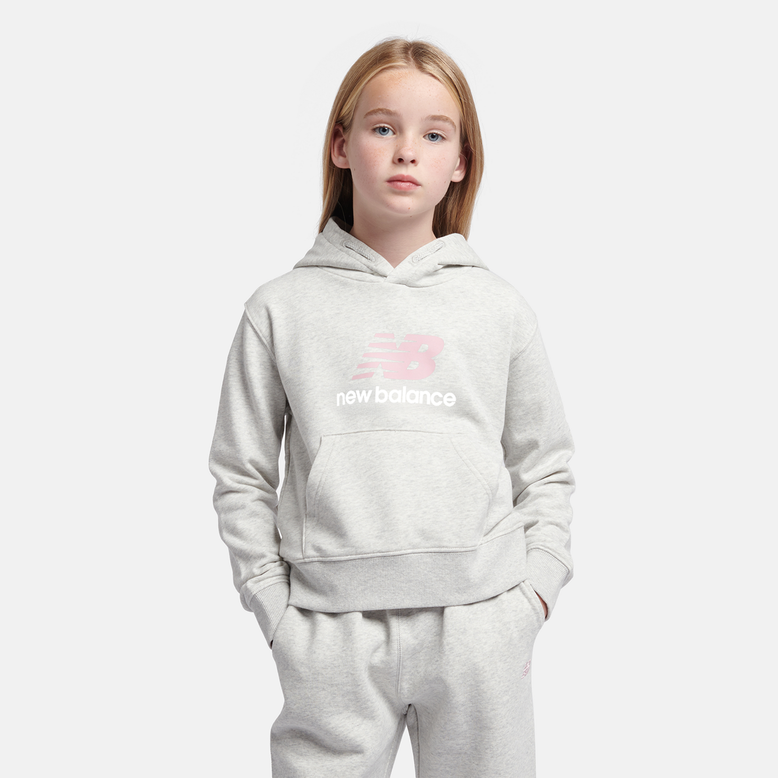 New Balance G NEW BALANCE FT STACKED LOGO HOODIE in