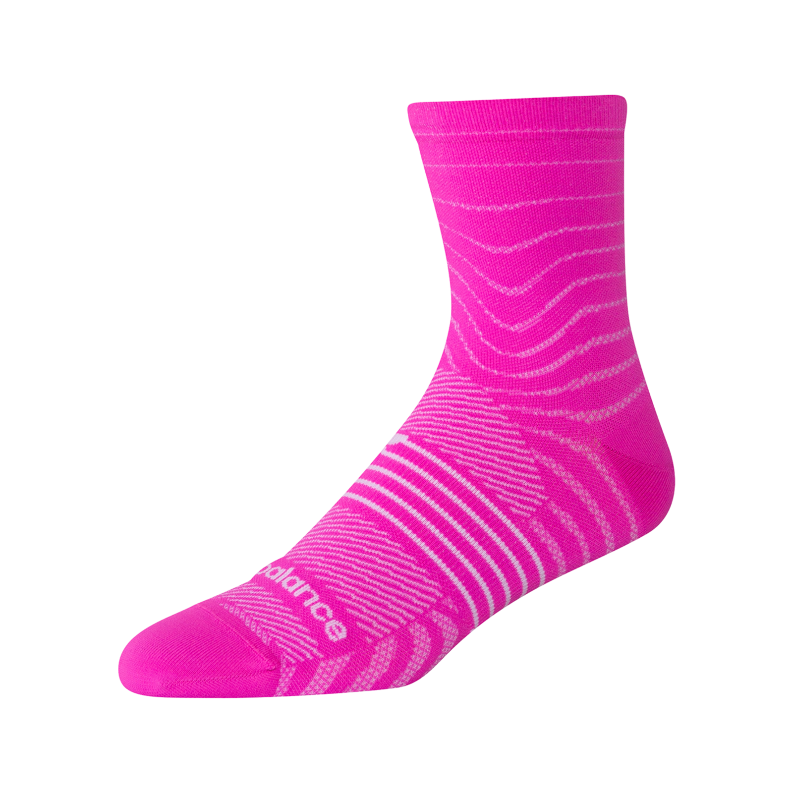 New Balance Pro Run Quarter Socks 1 Pair in PINK