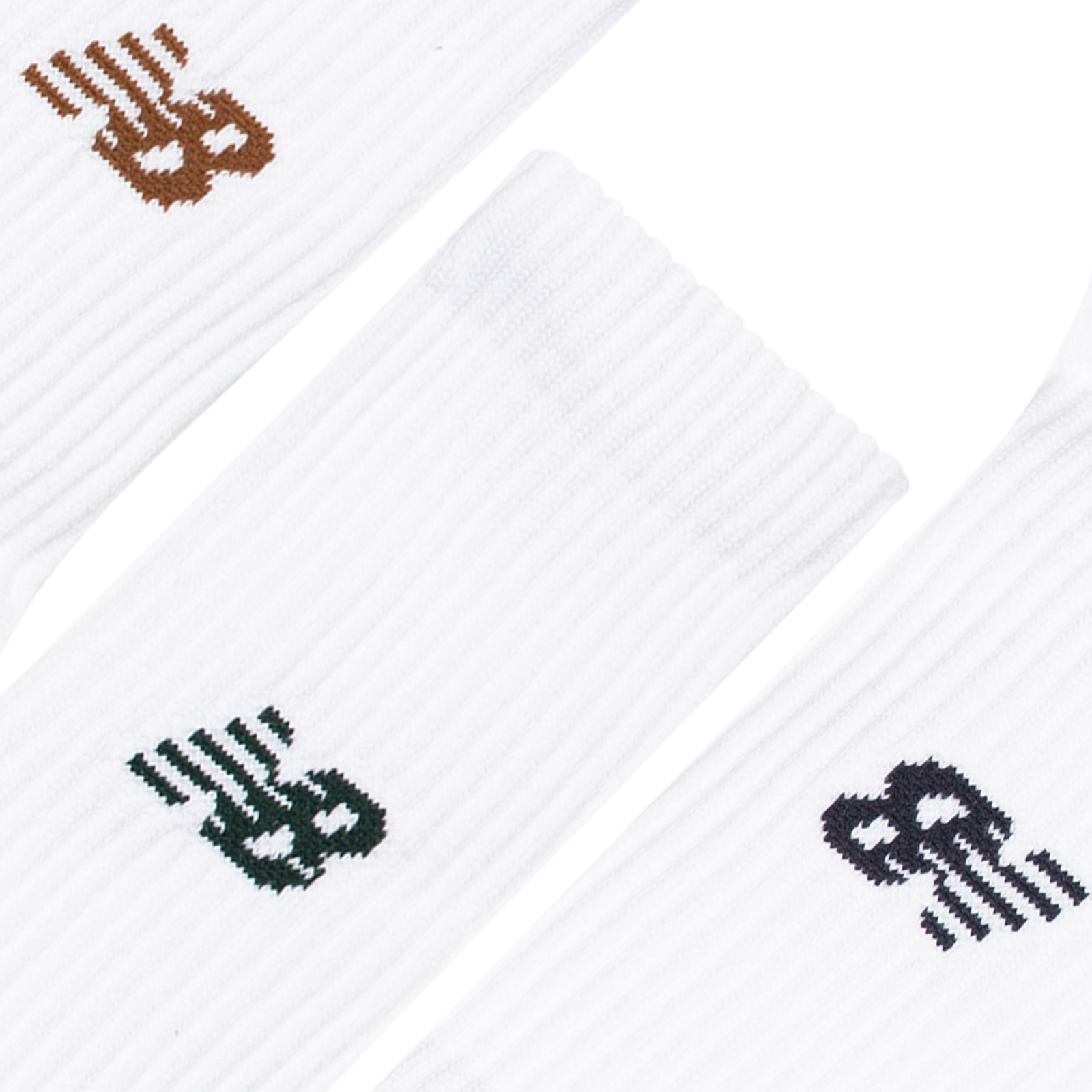 New Balance Active Crew Socks 3 Pack in WEISS