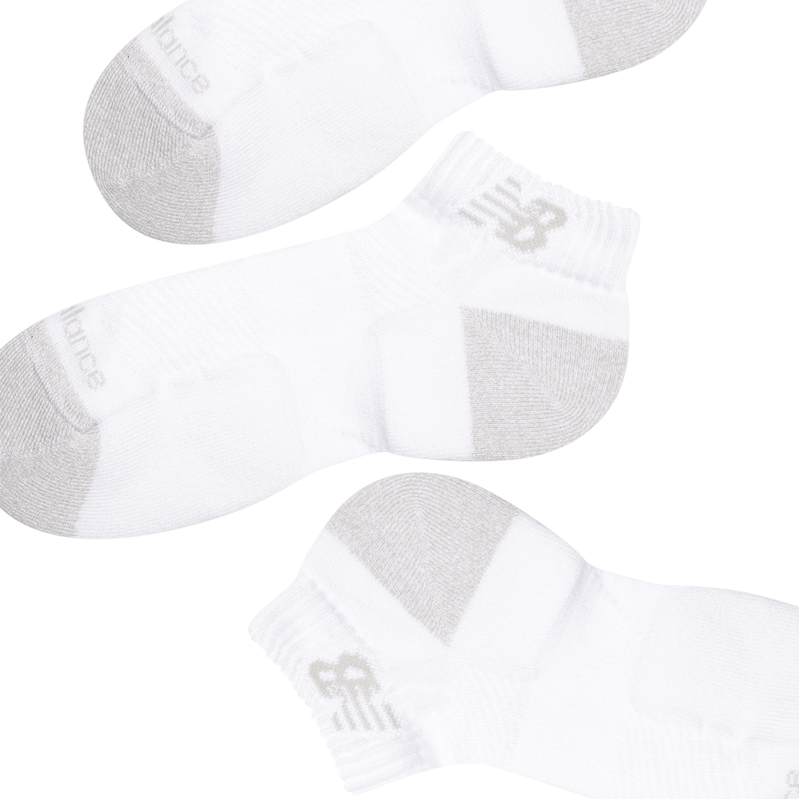 New Balance Active Low Cut Socks 3 Pack in WEISS