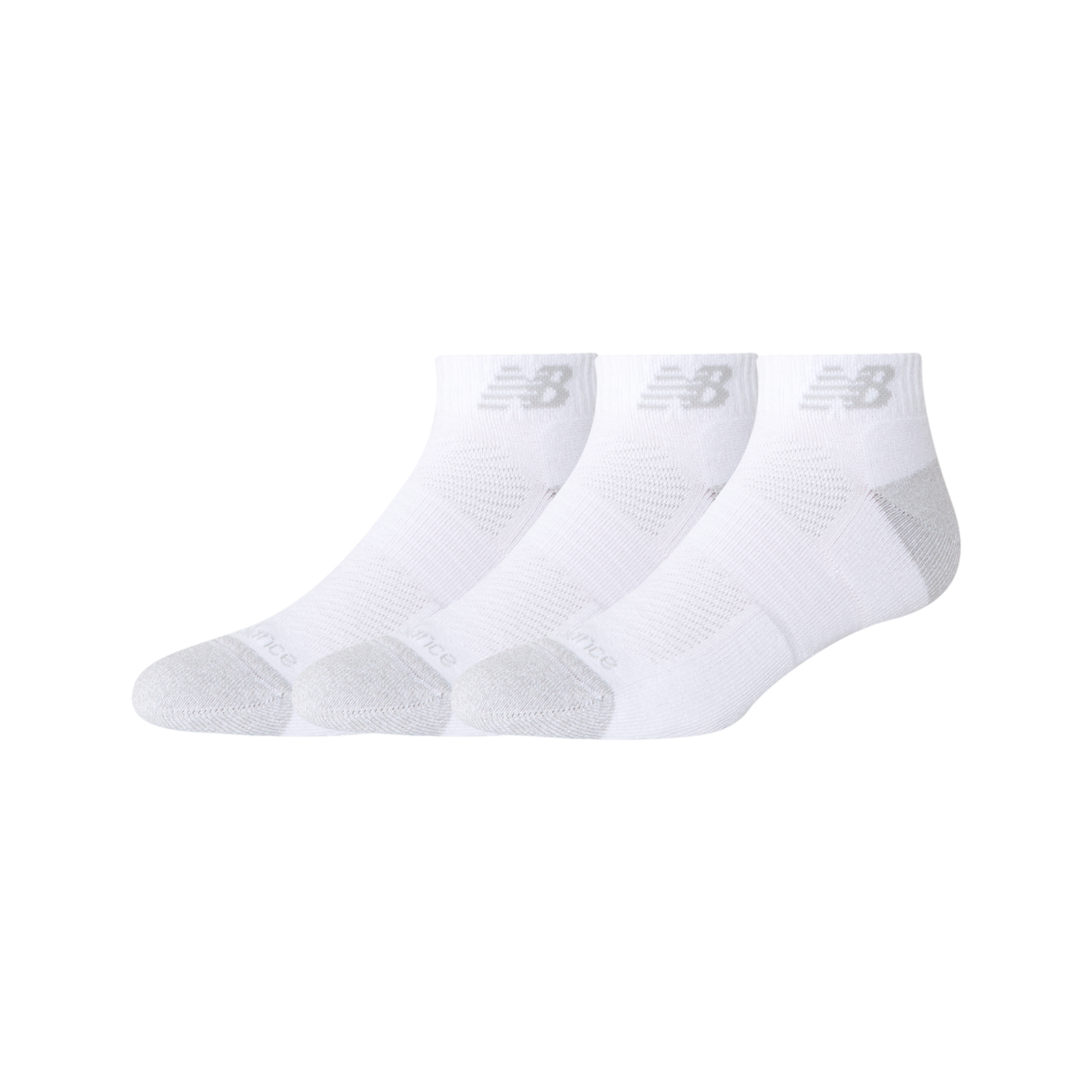 New Balance Active Low Cut Socks 3 Pack in WEISS