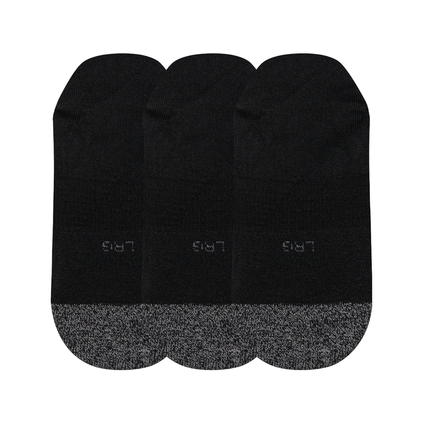New Balance Active Invisible Socks 3 Pack in SCHWARZ