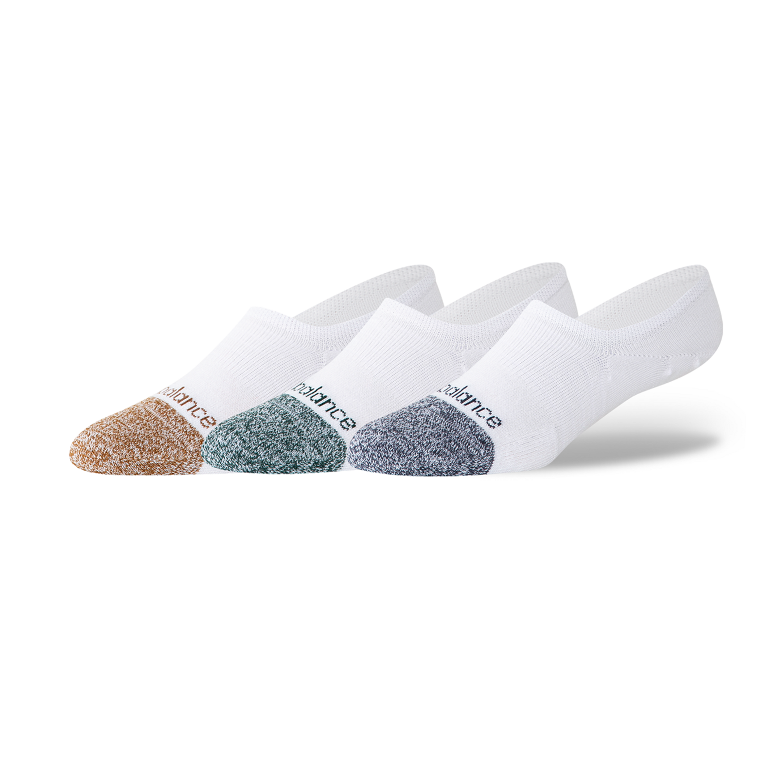 New Balance Active Invisible Socks 3 Pack in WEISS
