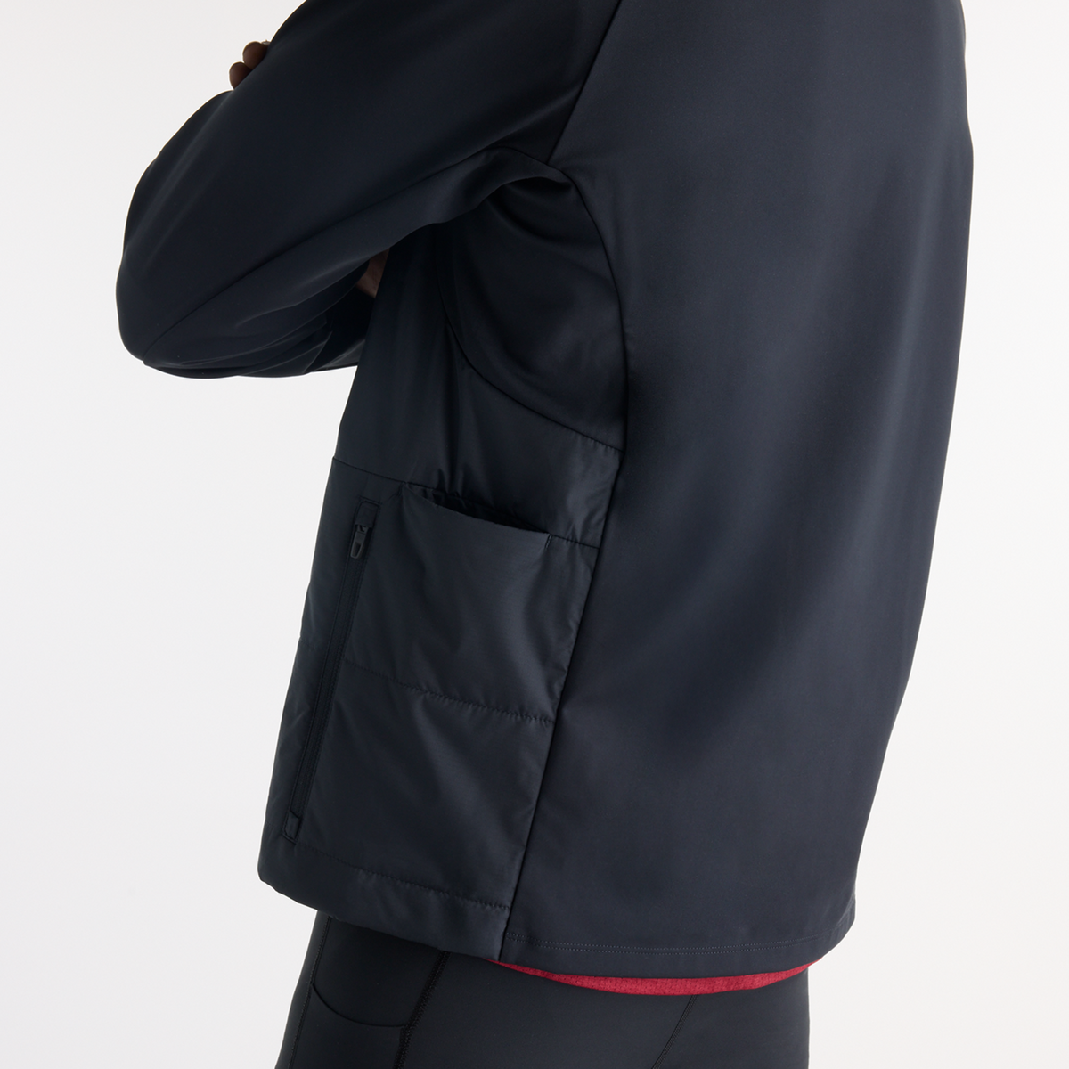 New Balance Winter Run Jacket in SCHWARZ