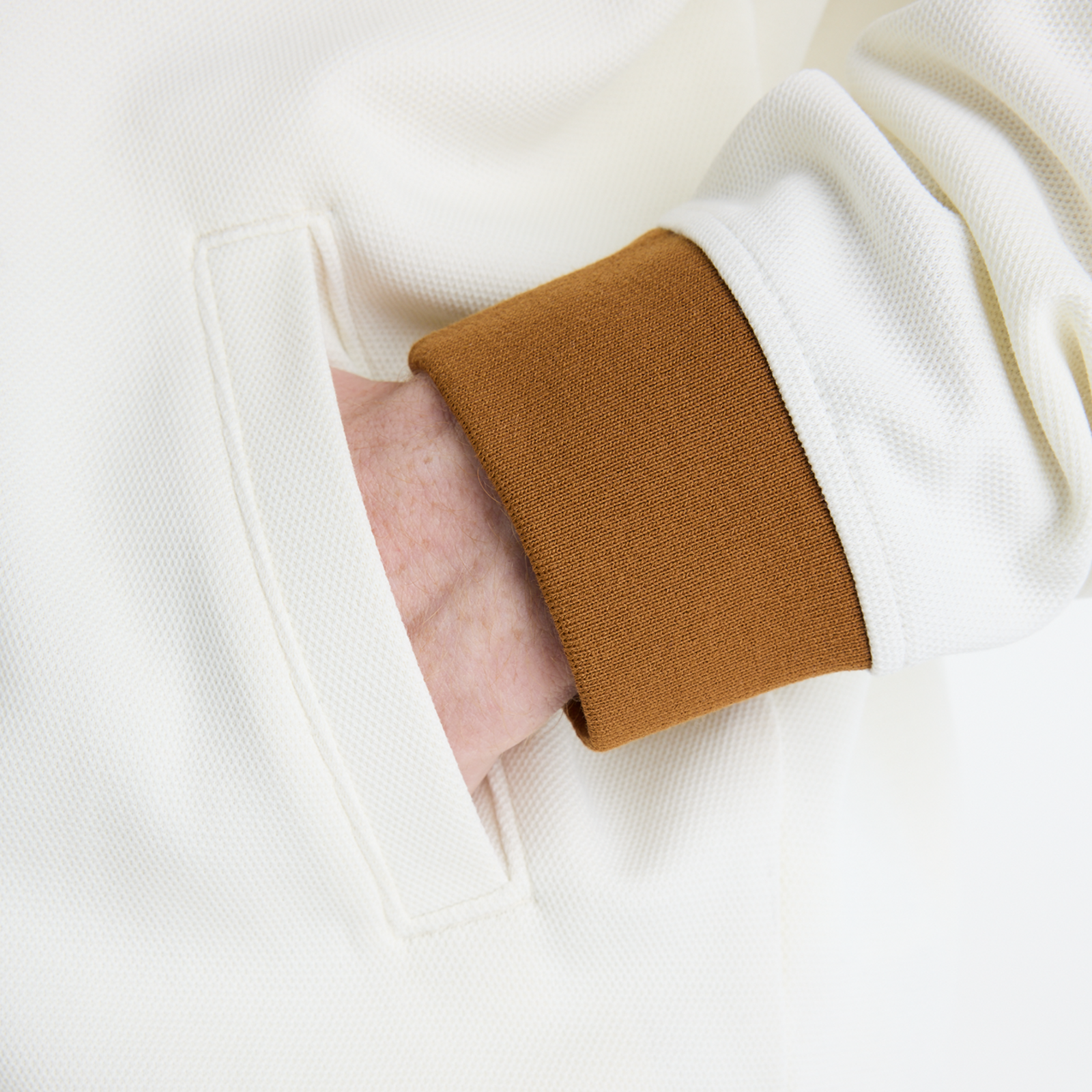 New Balance Sport Legacy Pique Jacket in BEIGE