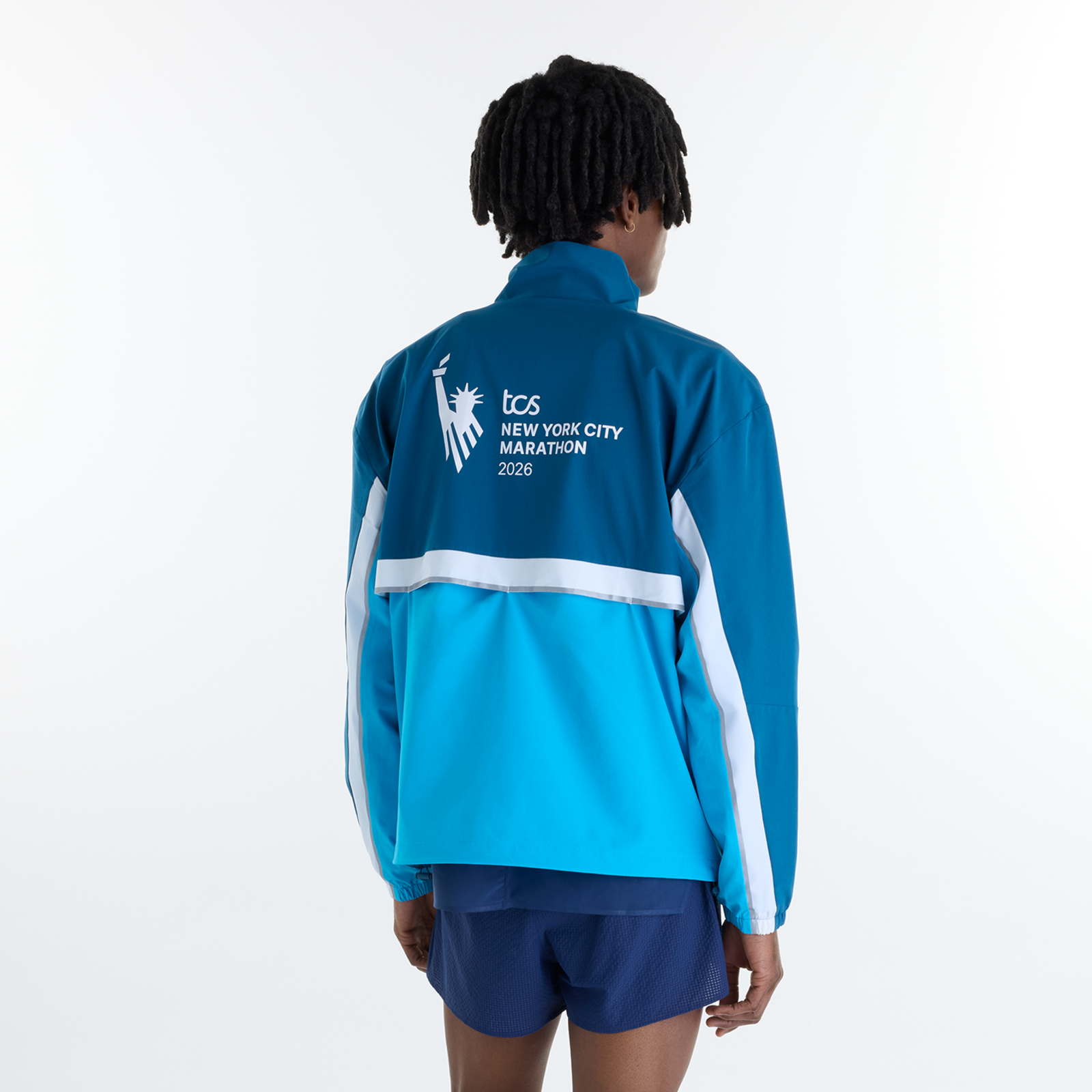 New Balance NYCM Marathon Jacket in BLAU