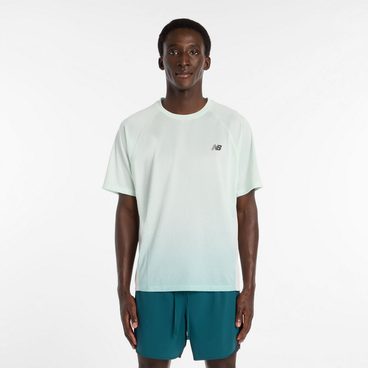 New Balance Viz-Tech Run T-Shirt in BLAU