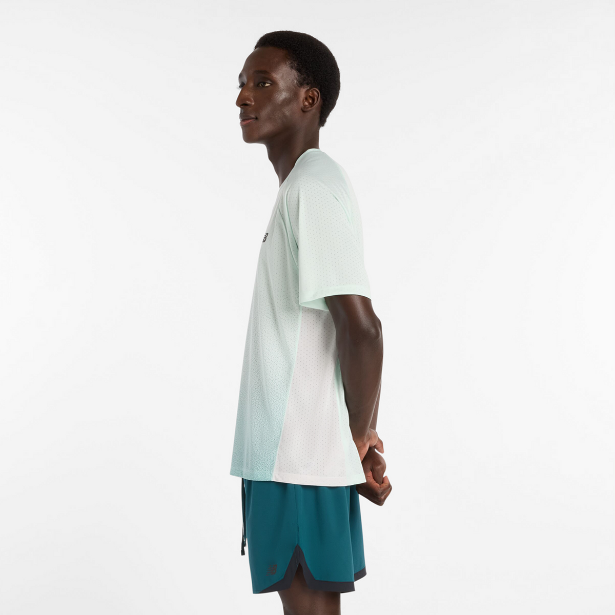 New Balance Viz-Tech Run T-Shirt in BLAU