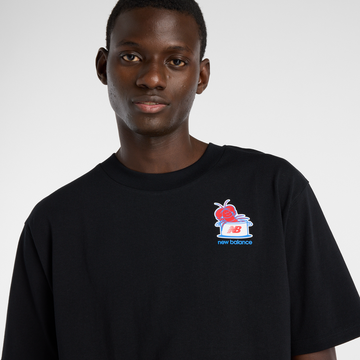 New Balance Lobster Roll T-Shirt in SCHWARZ