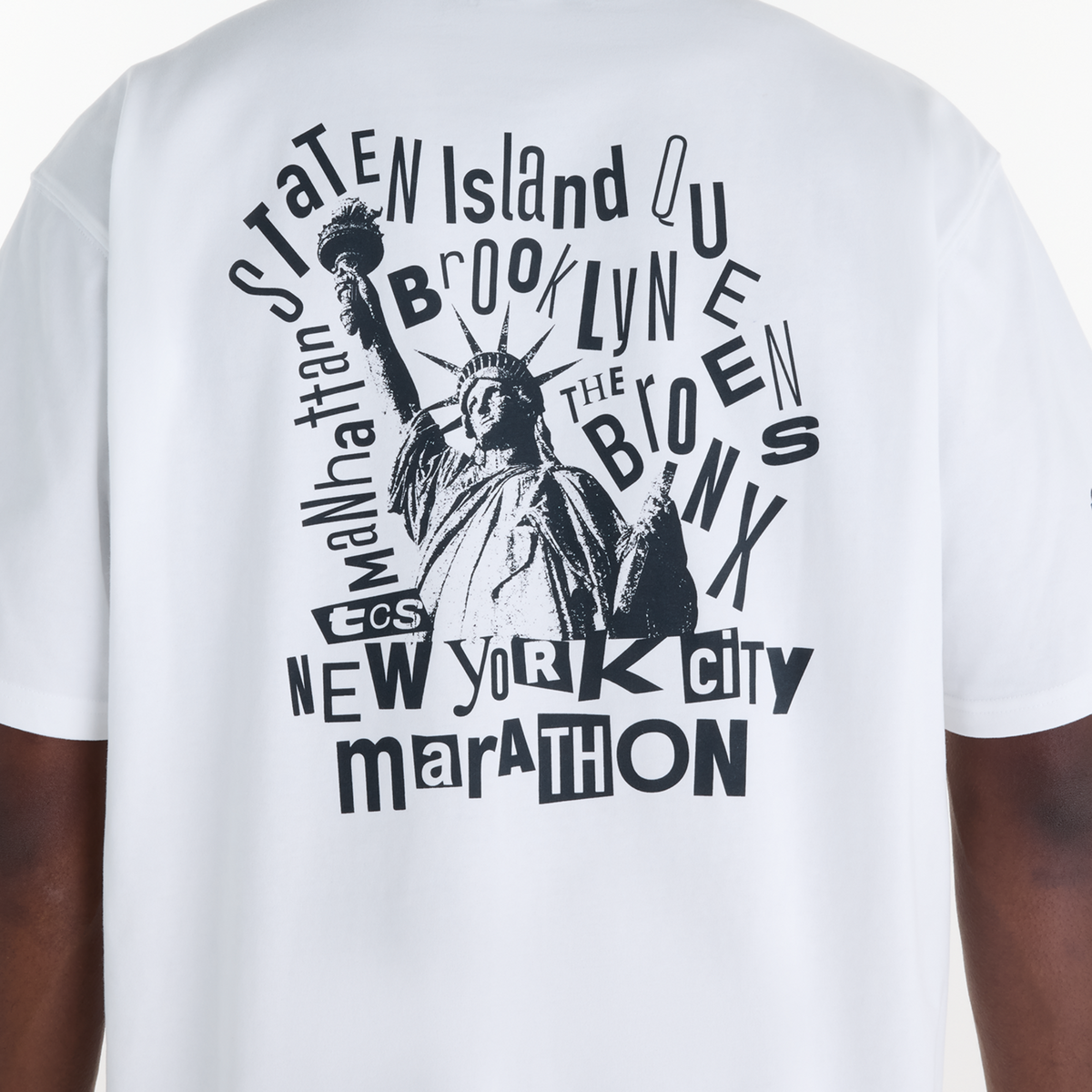 New Balance NYC Marathon Graphic T Shirt - Boros in WEISS