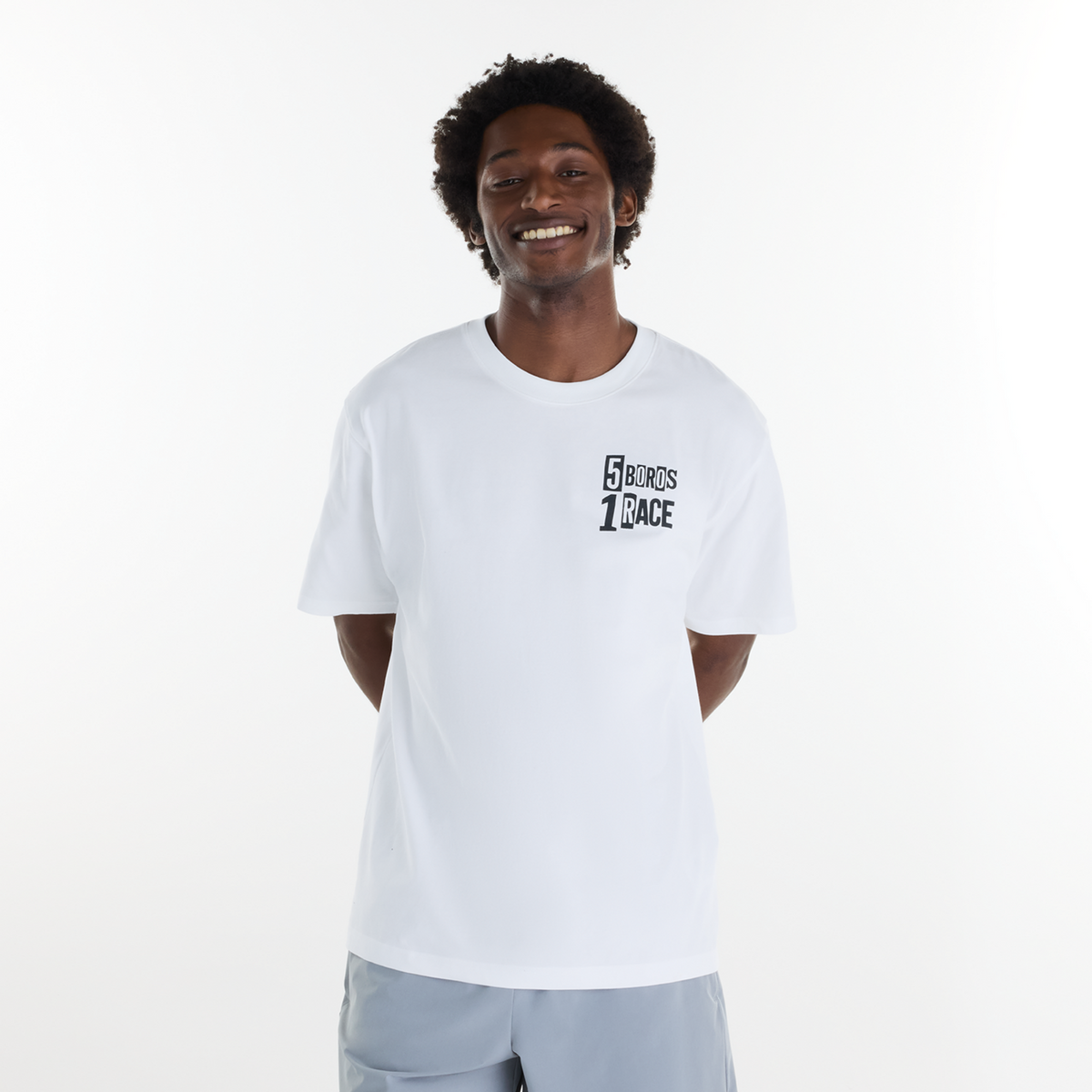 New Balance NYC Marathon Graphic T Shirt - Boros in WEISS